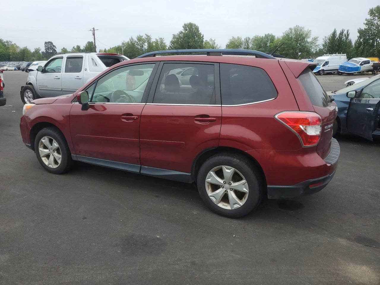 2014 Subaru Forester 2.5i Limited Burgundy vin: JF2SJAHC3EH435437