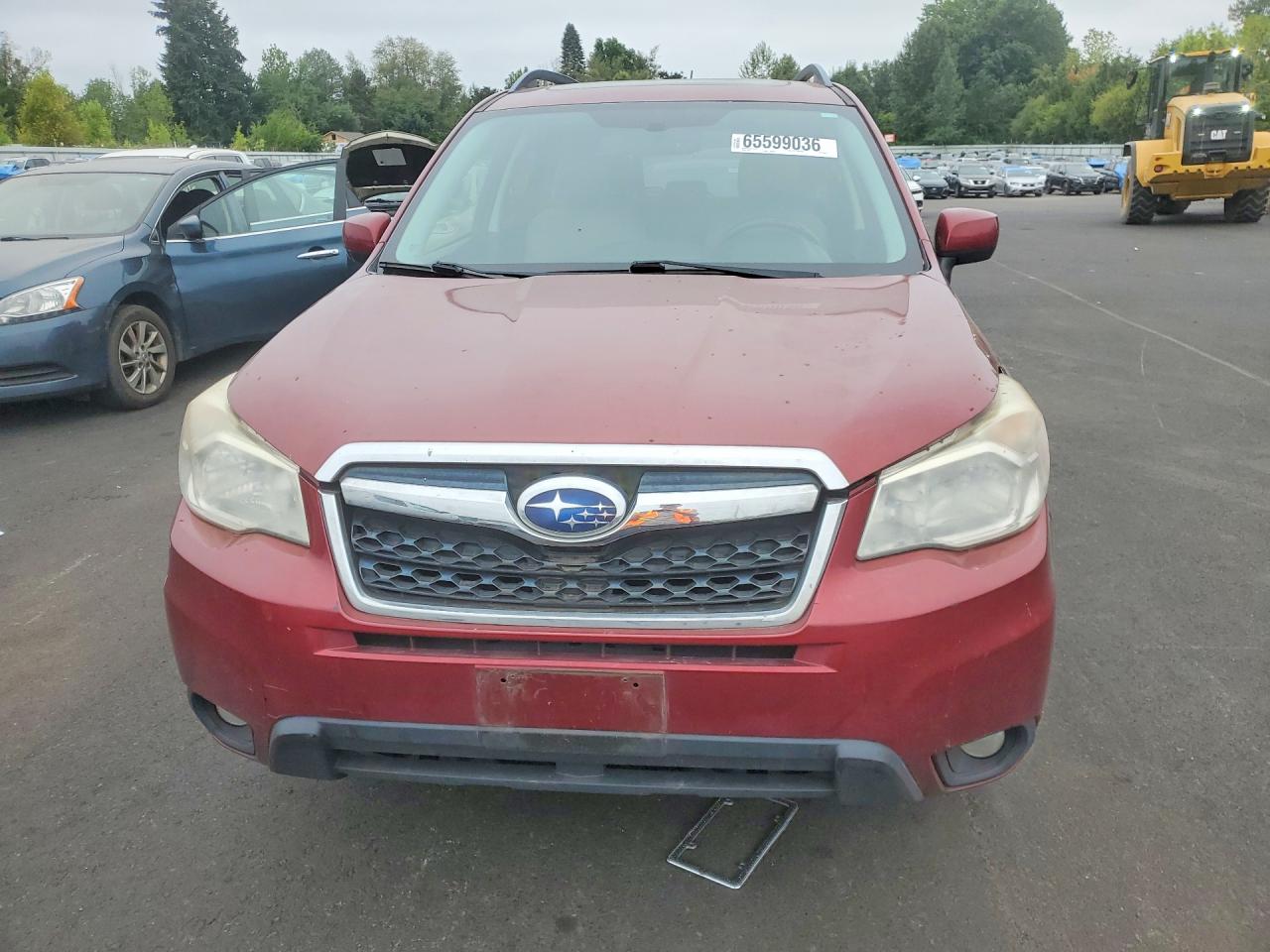 2014 Subaru Forester 2.5i Limited Burgundy vin: JF2SJAHC3EH435437