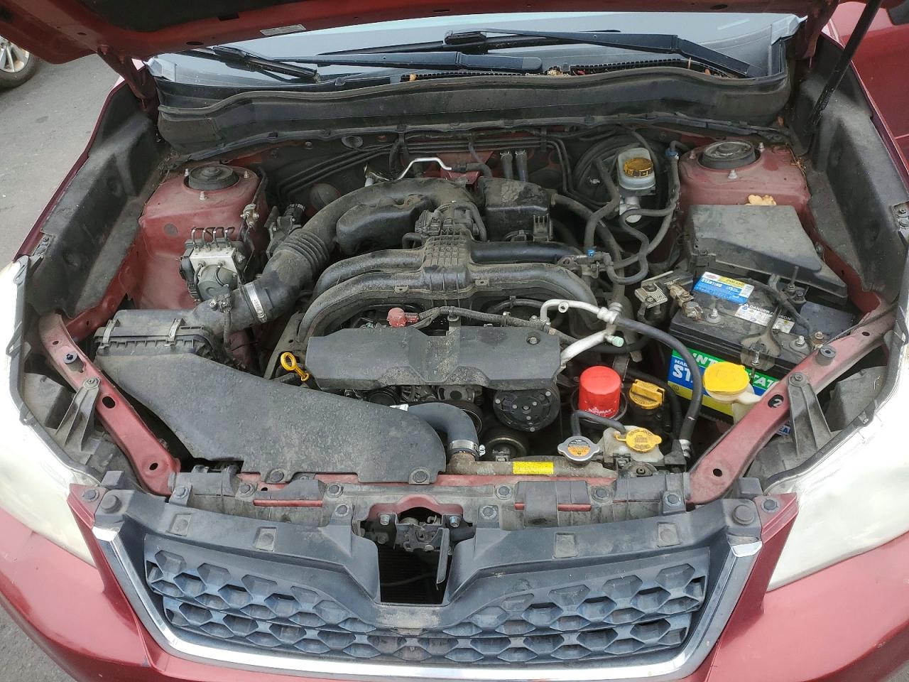 2014 Subaru Forester 2.5i Limited Burgundy vin: JF2SJAHC3EH435437