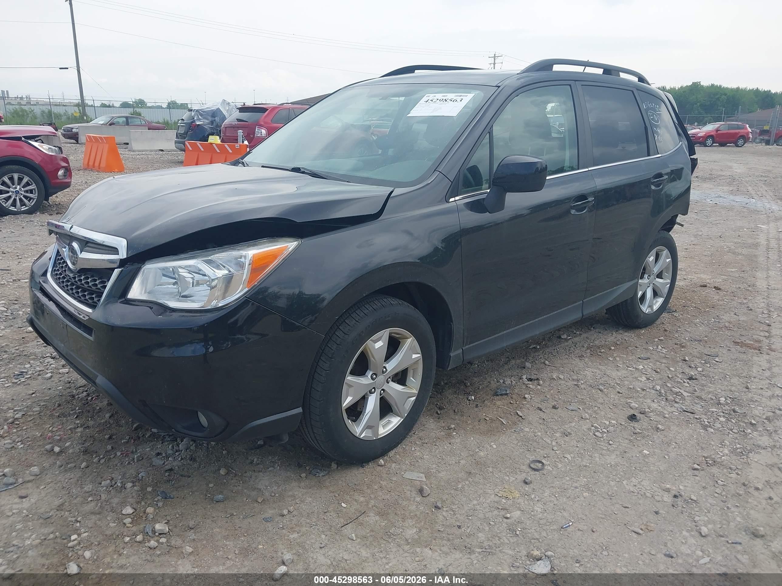 2014 Subaru Forester 2.5i Limited Black vin: JF2SJAHC3EH454425