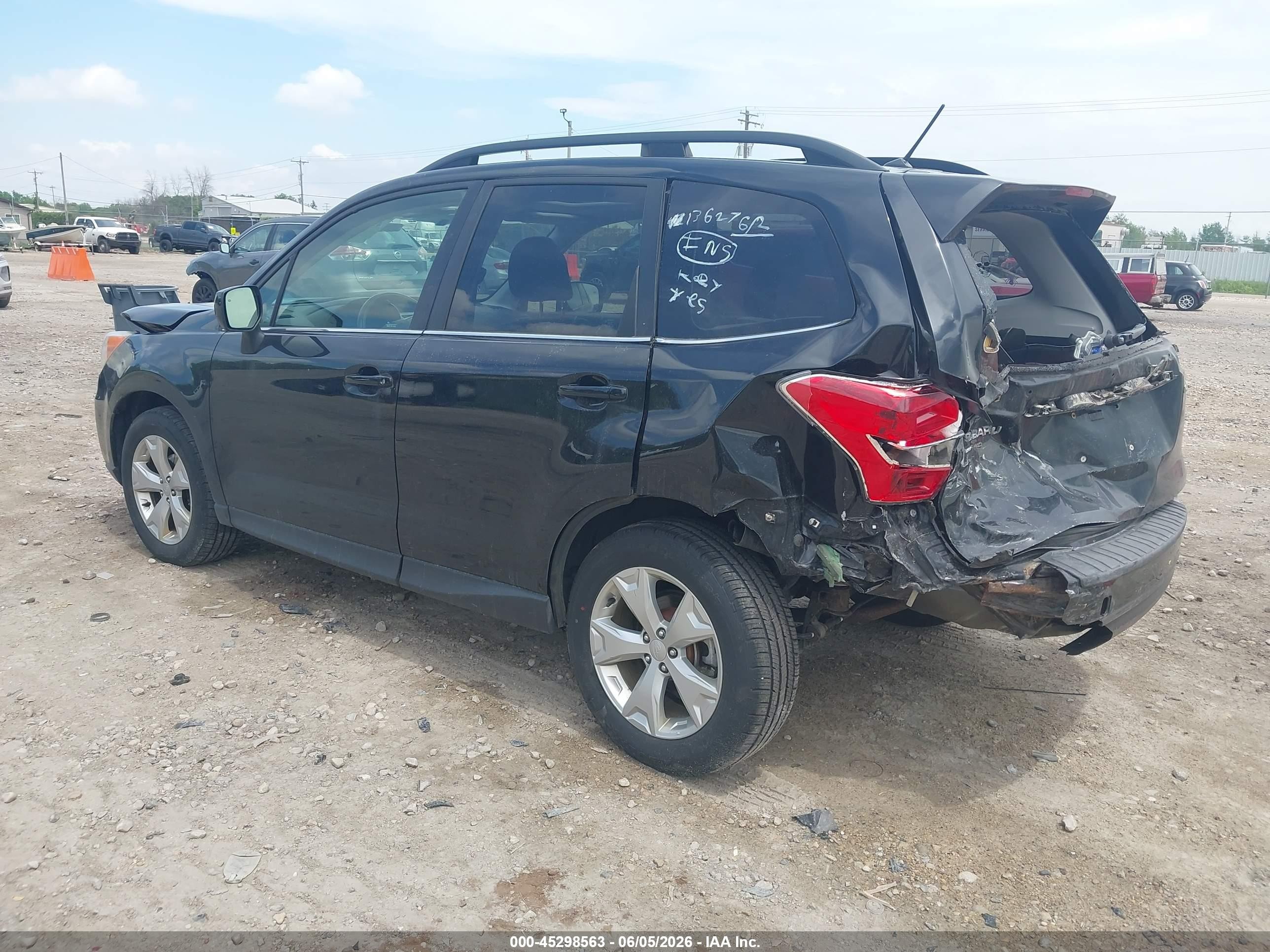 2014 Subaru Forester 2.5i Limited Black vin: JF2SJAHC3EH454425