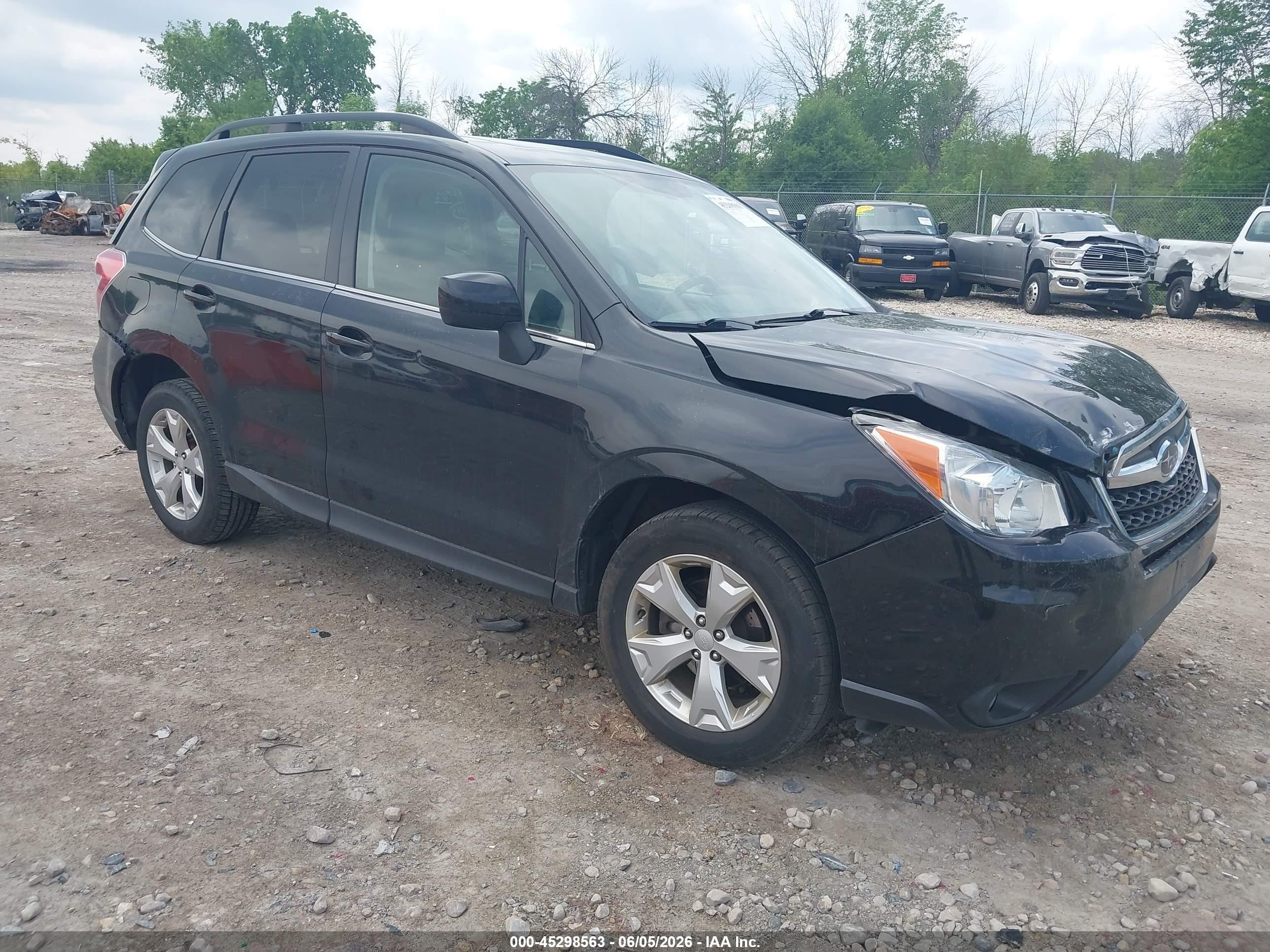 2014 Subaru Forester 2.5i Limited Черный vin: JF2SJAHC3EH454425