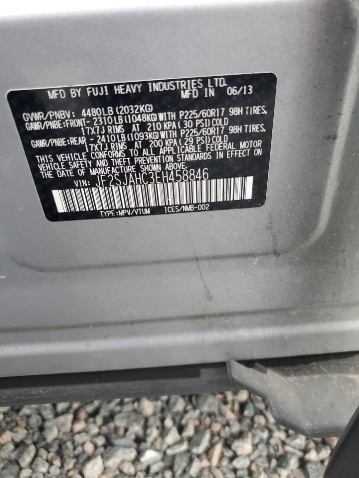 2014 Subaru Forester 2.5i Limited Silver vin: JF2SJAHC3EH458846