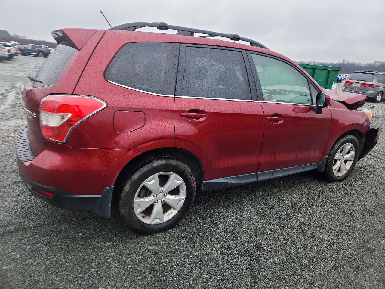 2014 Subaru Forester 2.5i Limited Burgundy vin: JF2SJAHC3EH460922