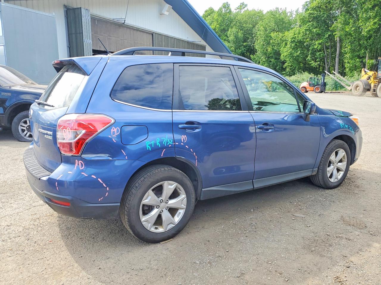 2014 Subaru Forester 2.5i Limited Blue vin: JF2SJAHC3EH500710