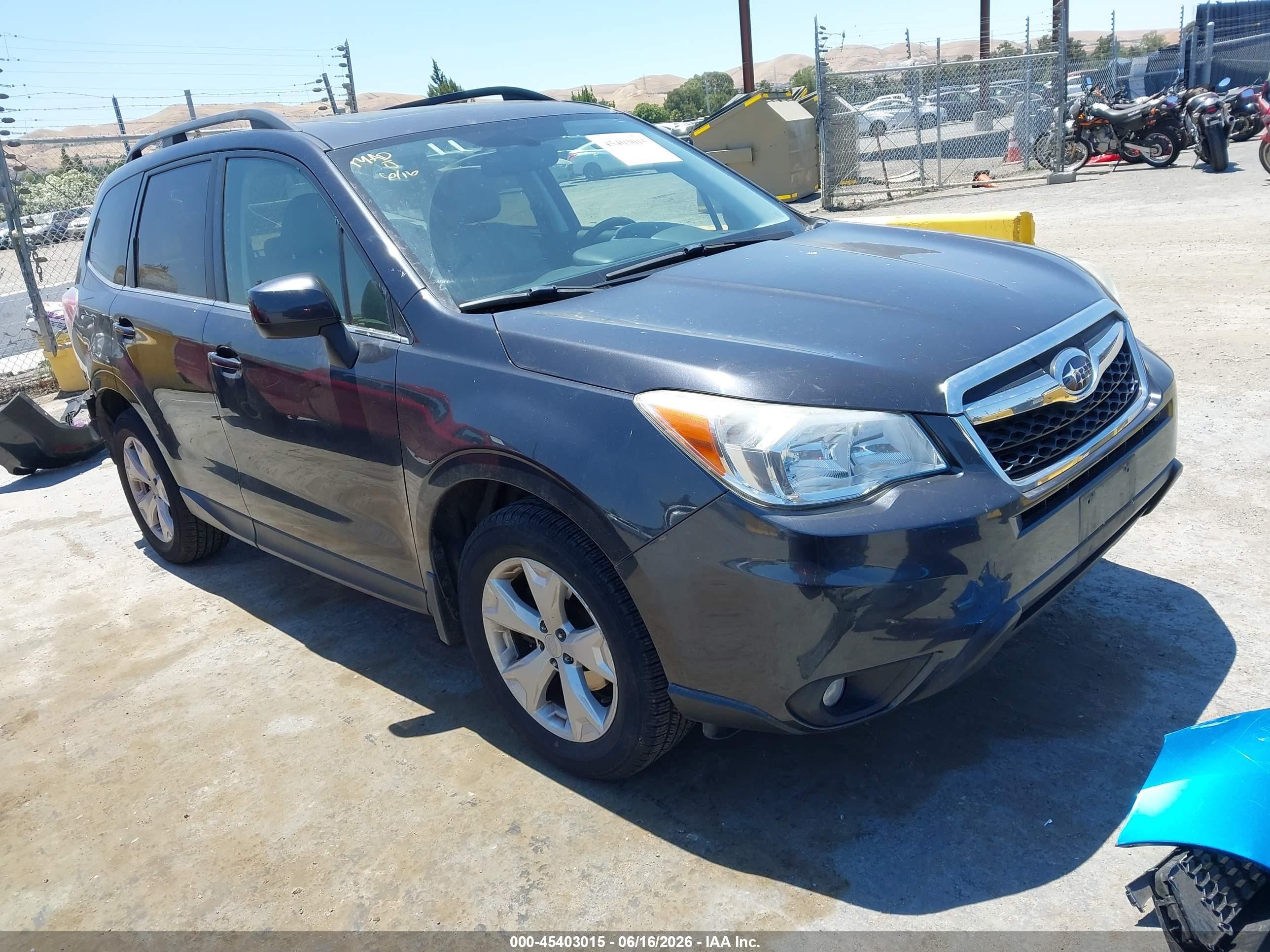 2014 Subaru Forester 2.5i Limited Black vin: JF2SJAHC3EH530063