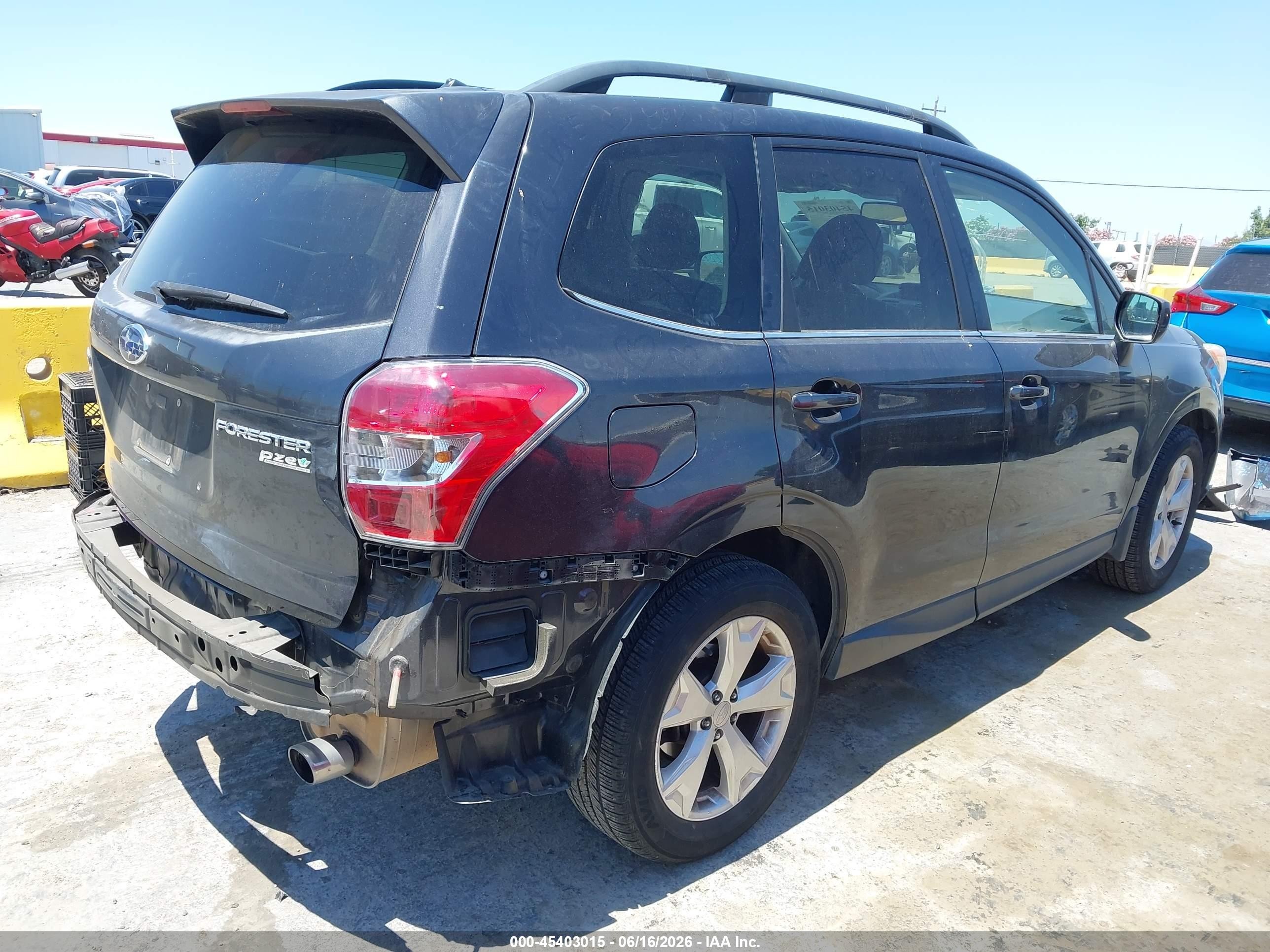 2014 Subaru Forester 2.5i Limited Black vin: JF2SJAHC3EH530063