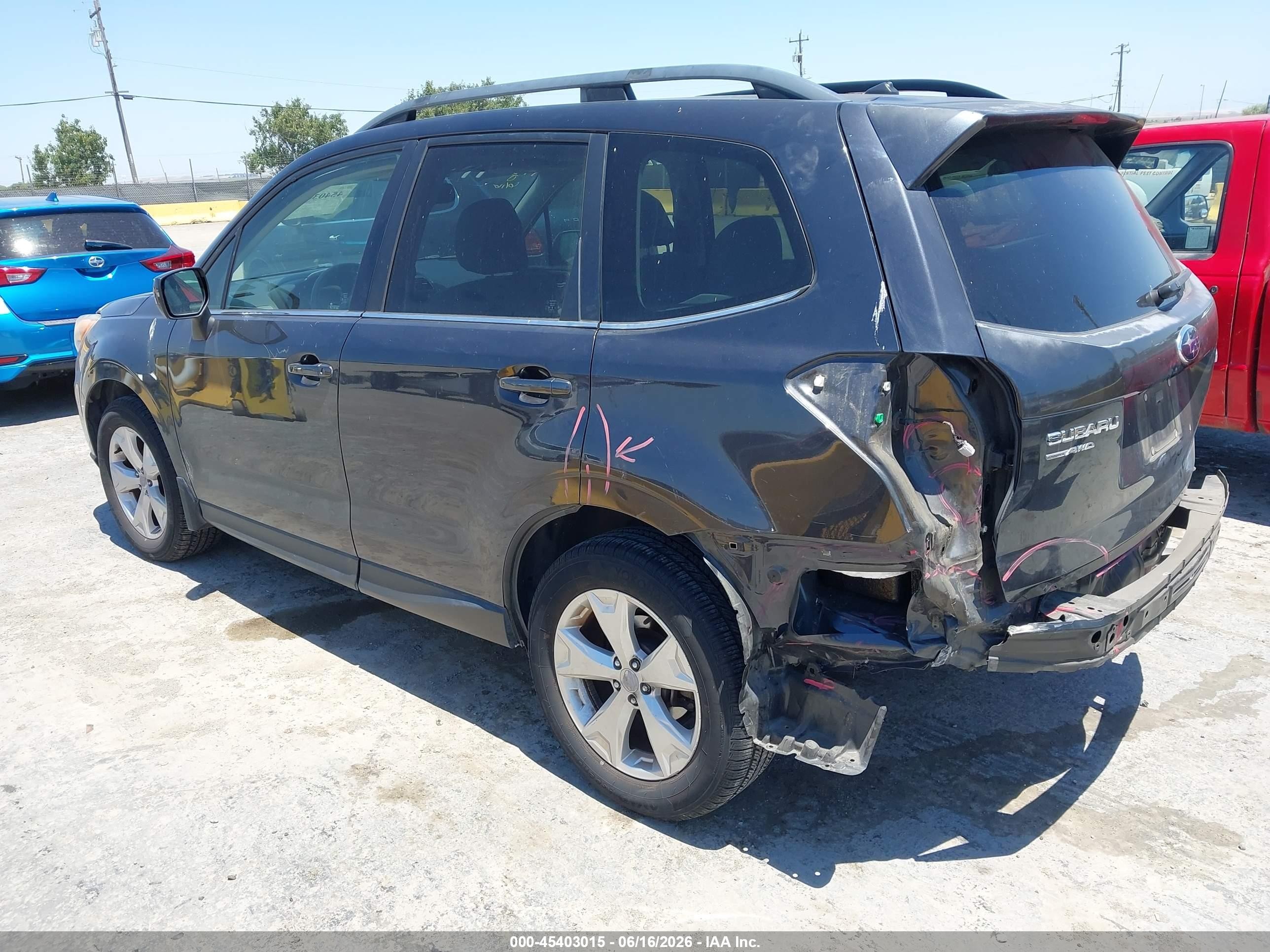 2014 Subaru Forester 2.5i Limited Black vin: JF2SJAHC3EH530063