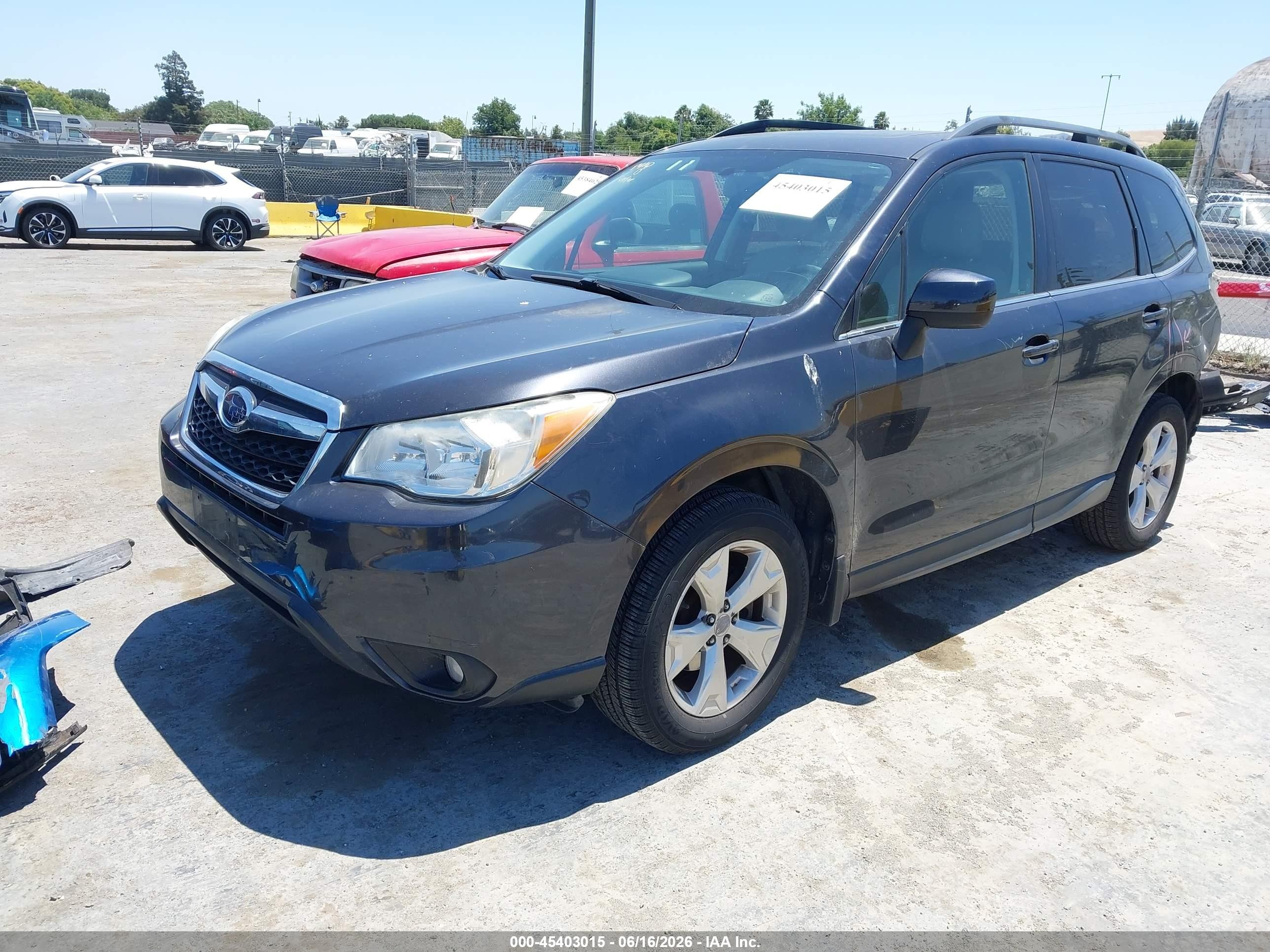 2014 Subaru Forester 2.5i Limited Black vin: JF2SJAHC3EH530063