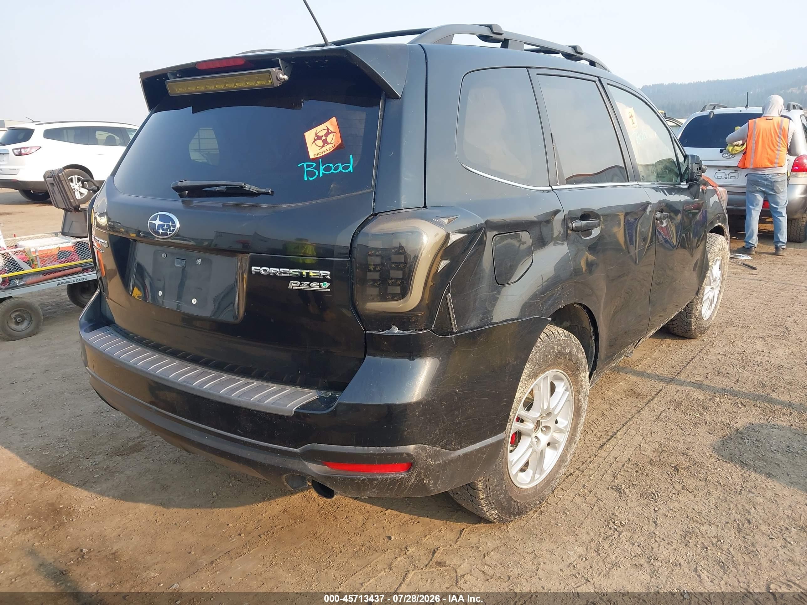 2014 Subaru Forester 2.5i Limited Black vin: JF2SJAHC3EH536056