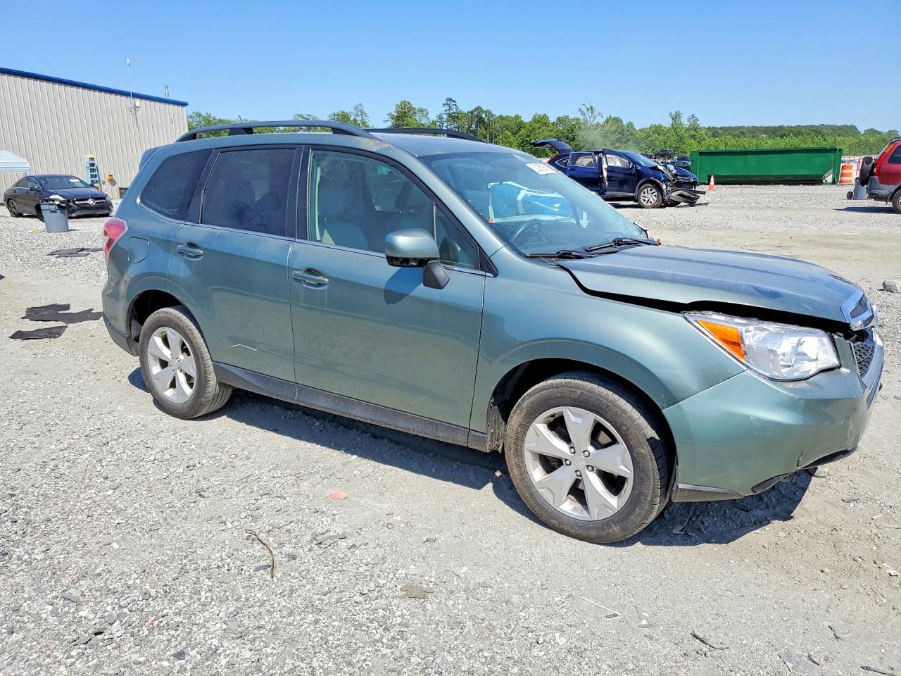 2014 Subaru Forester 2.5i Limited Green vin: JF2SJAHC3EH539796