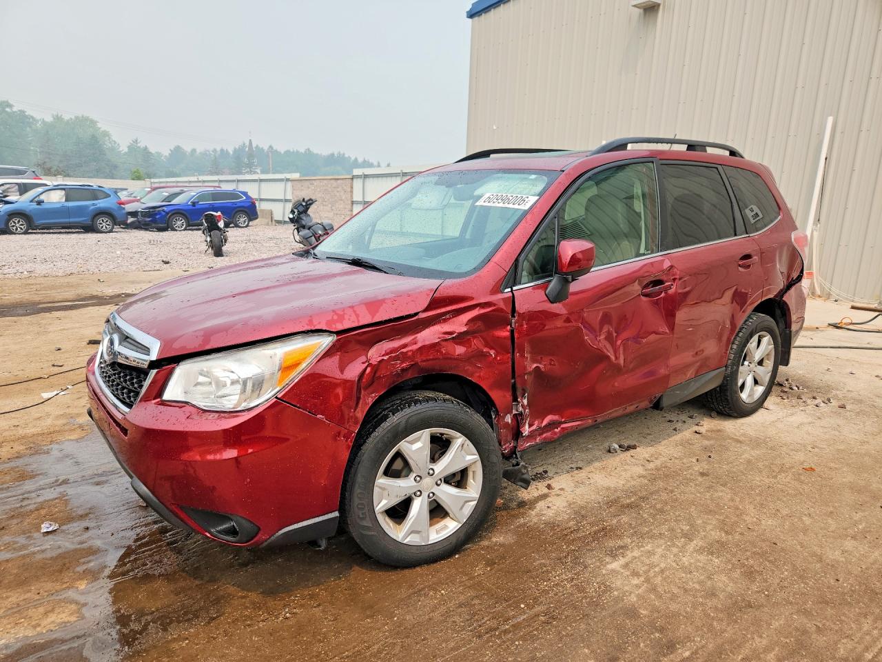 2014 Subaru Forester 2.5i Limited Red vin: JF2SJAHC3EH551009