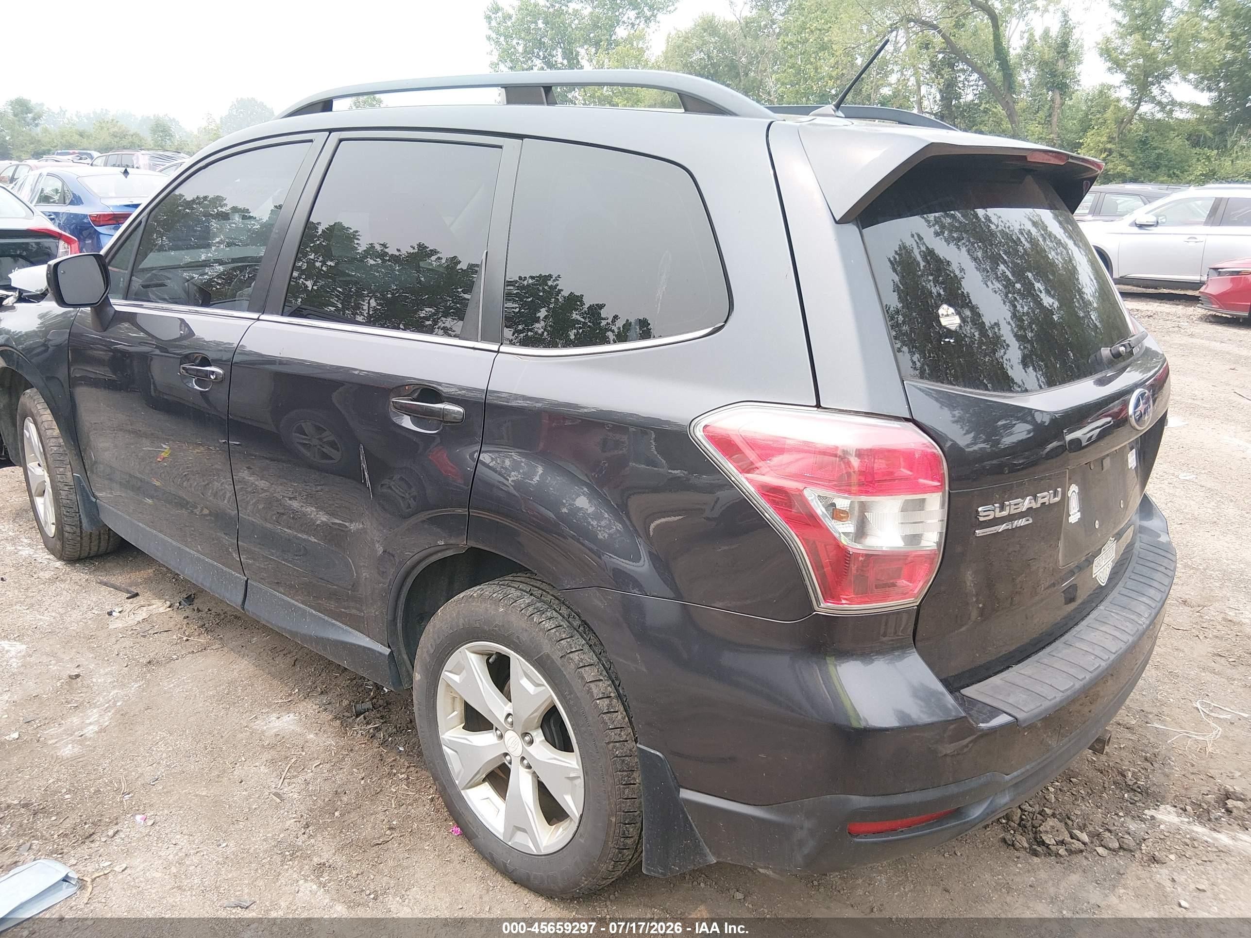 2015 Subaru Forester 2.5i Limited Gray vin: JF2SJAHC3FH510770