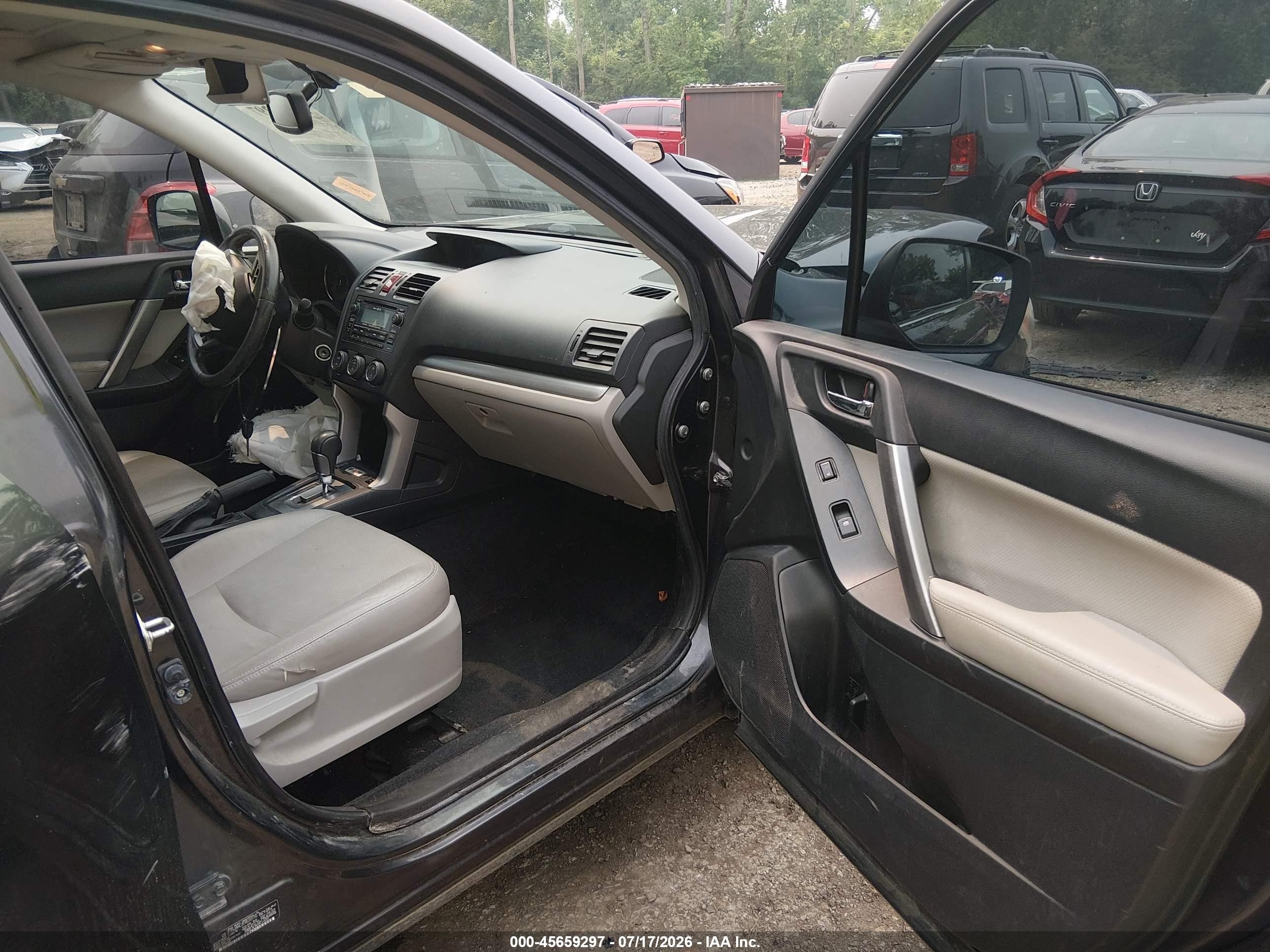 2015 Subaru Forester 2.5i Limited Gray vin: JF2SJAHC3FH510770