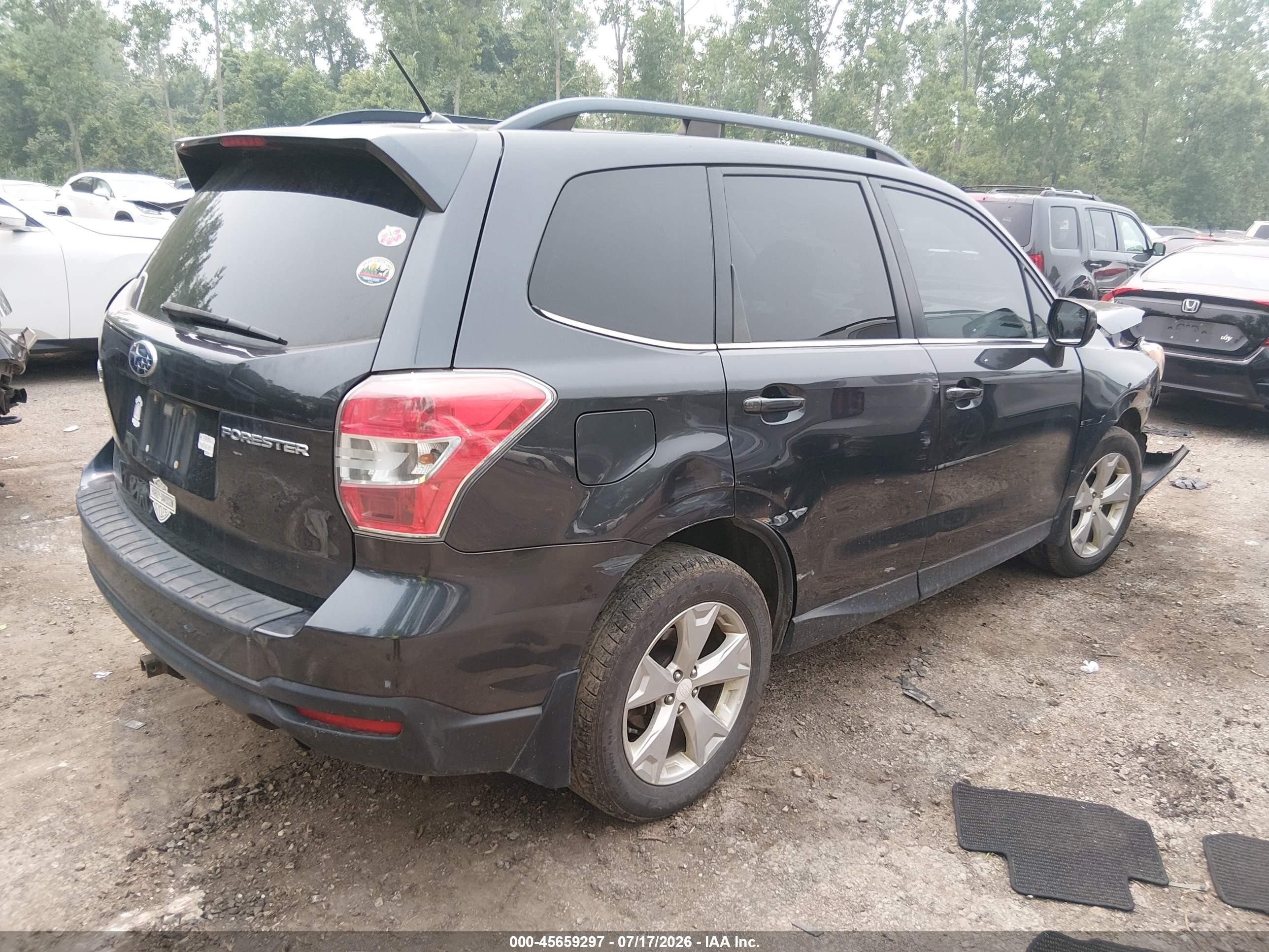 2015 Subaru Forester 2.5i Limited Gray vin: JF2SJAHC3FH510770
