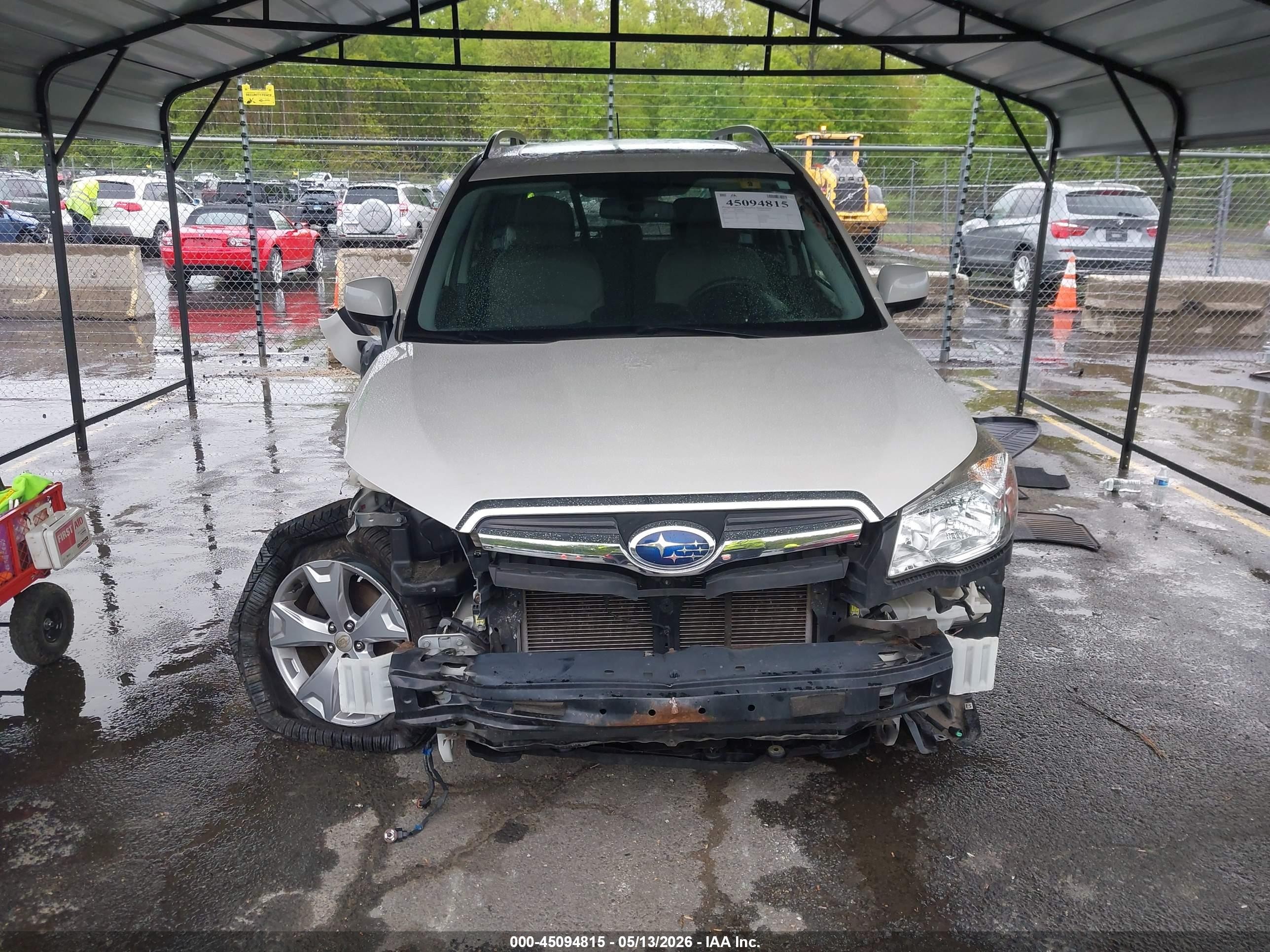 2015 Subaru Forester 2.5i Limited White vin: JF2SJAHC3FH814486