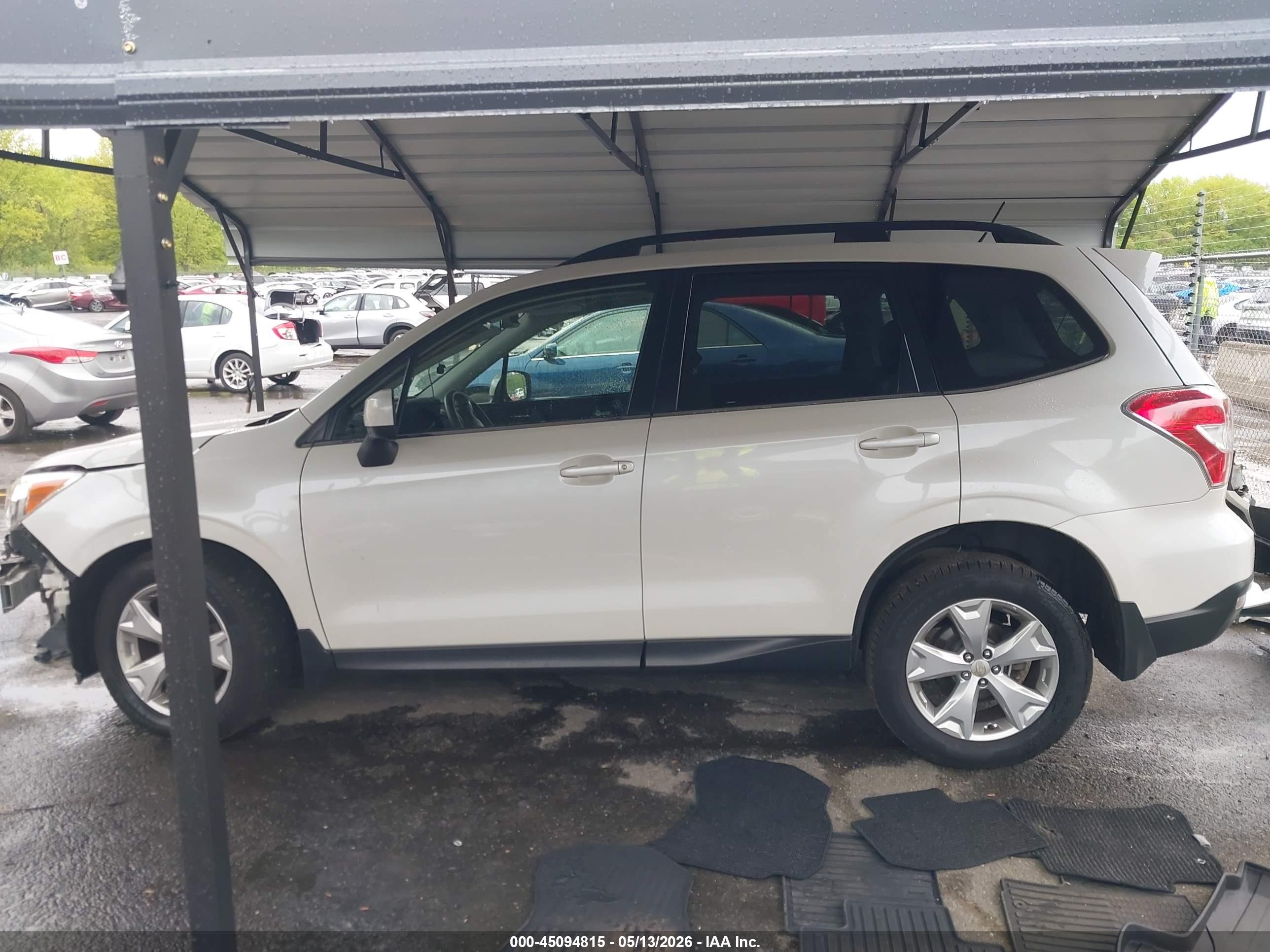 2015 Subaru Forester 2.5i Limited White vin: JF2SJAHC3FH814486
