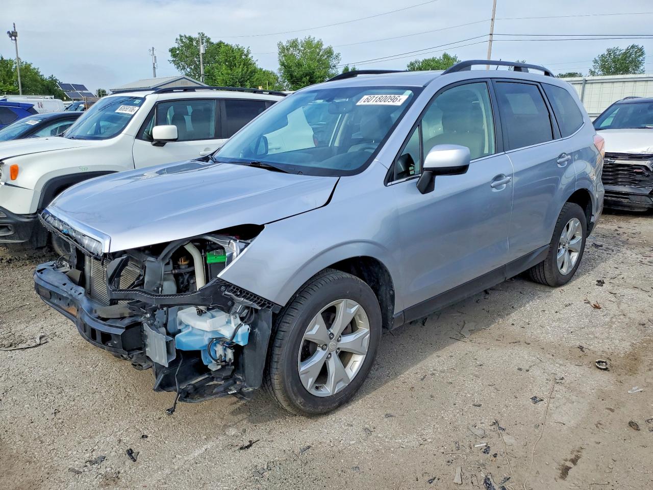2015 Subaru Forester 2.5i Limited Silver vin: JF2SJAHC3FH825620