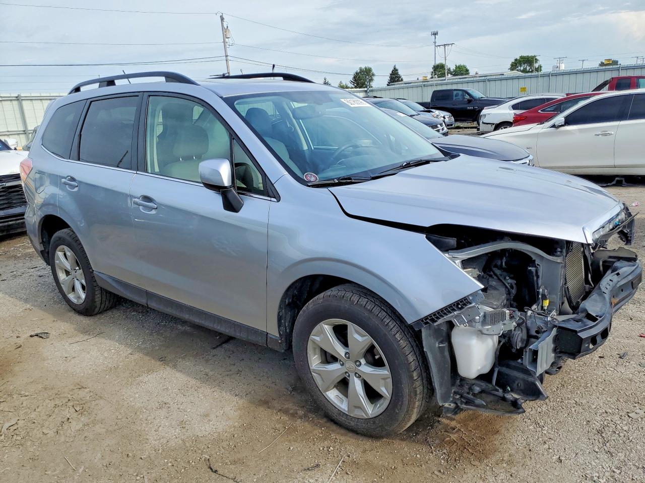 2015 Subaru Forester 2.5i Limited Silver vin: JF2SJAHC3FH825620