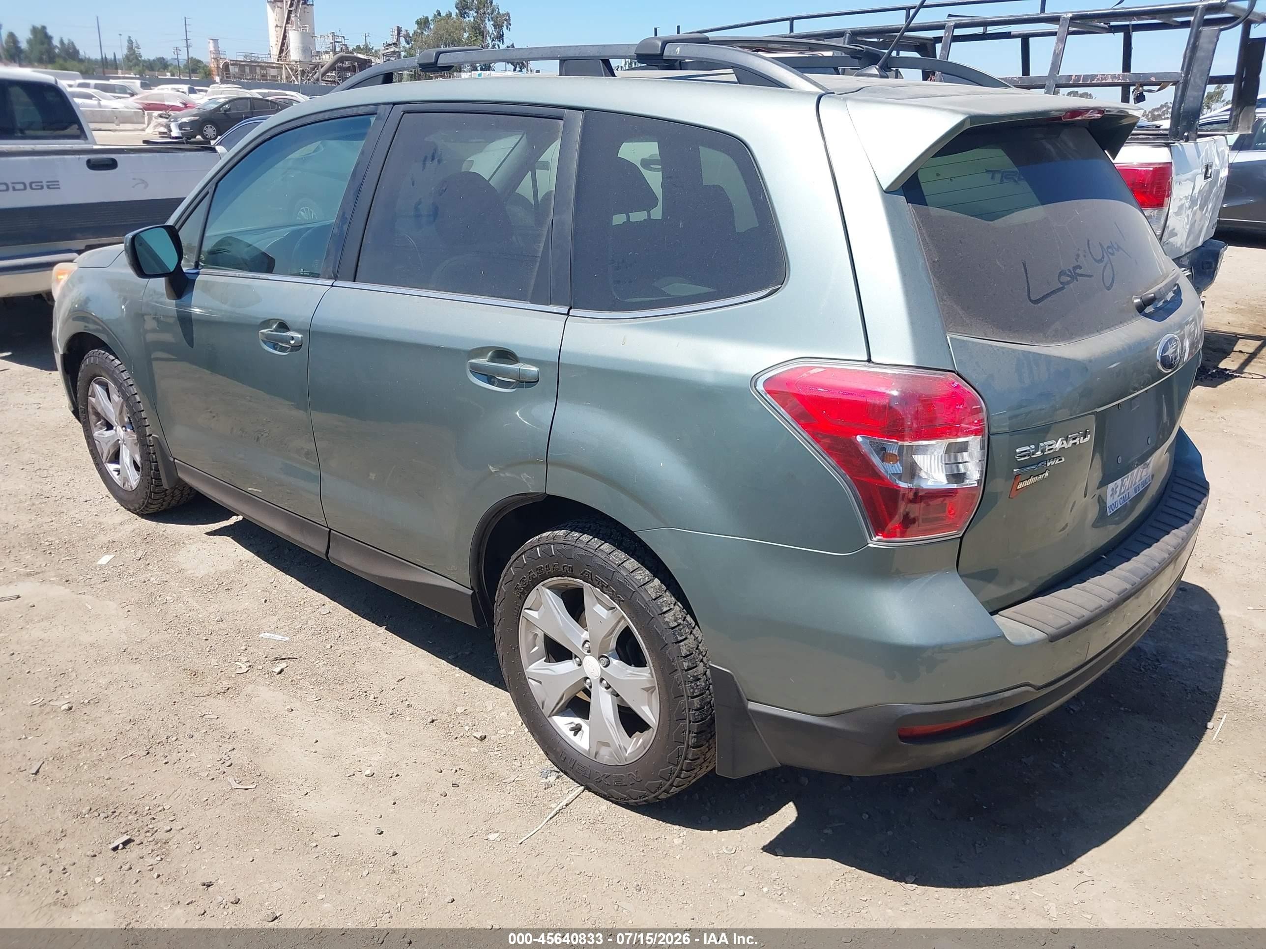 2014 Subaru Forester 2.5i Limited Green vin: JF2SJAHC4EH538706