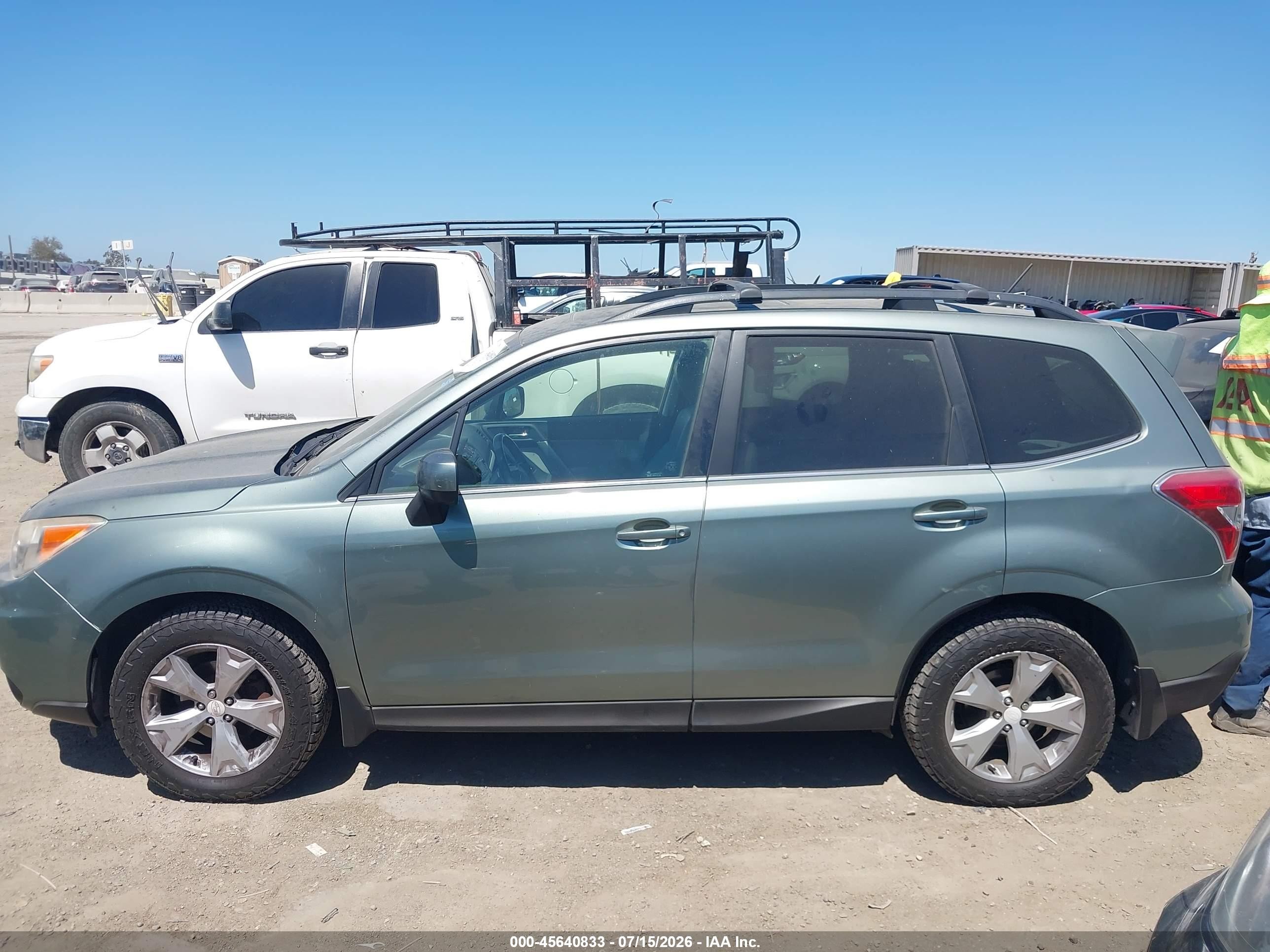 2014 Subaru Forester 2.5i Limited Green vin: JF2SJAHC4EH538706