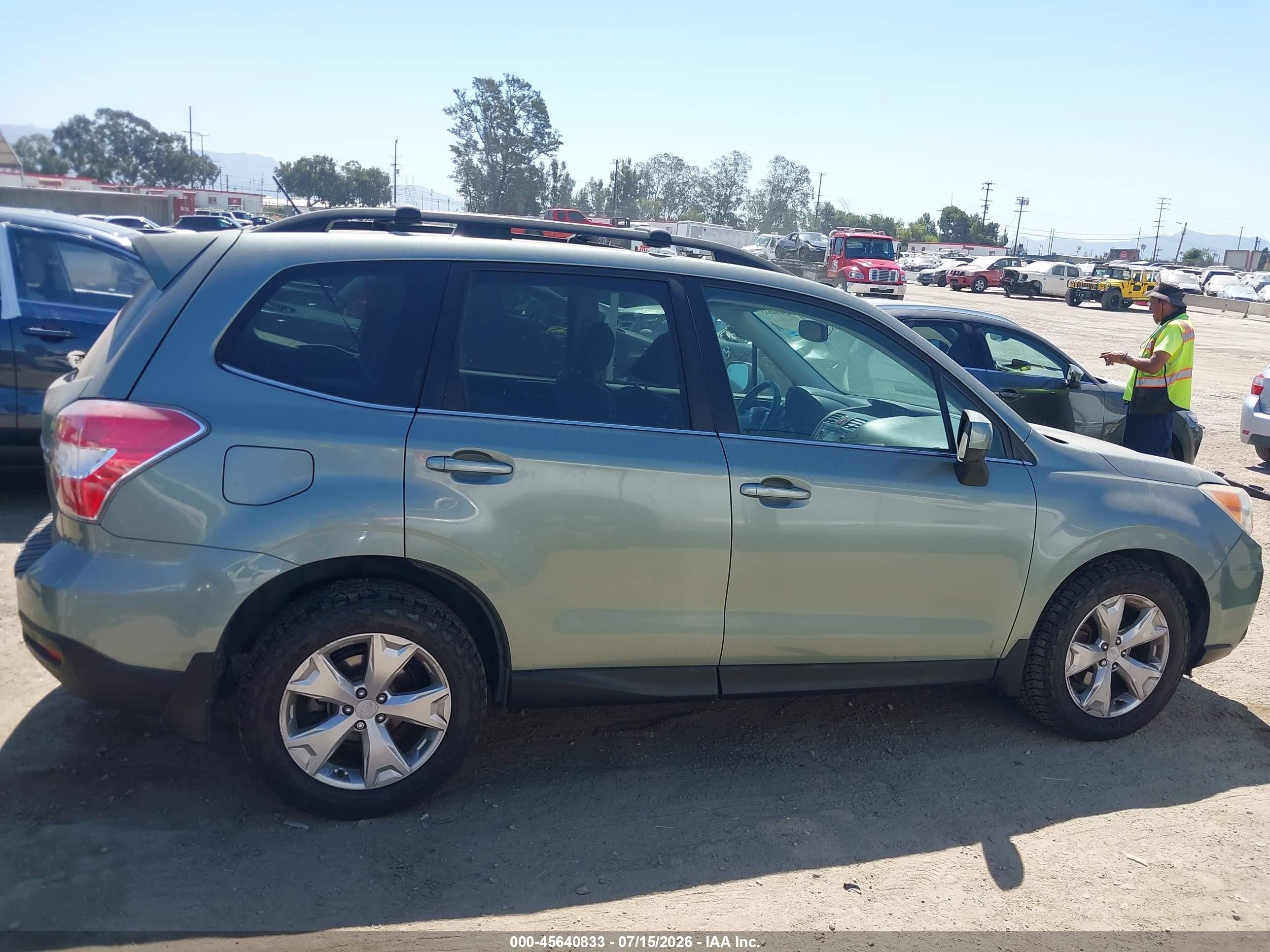 2014 Subaru Forester 2.5i Limited Green vin: JF2SJAHC4EH538706