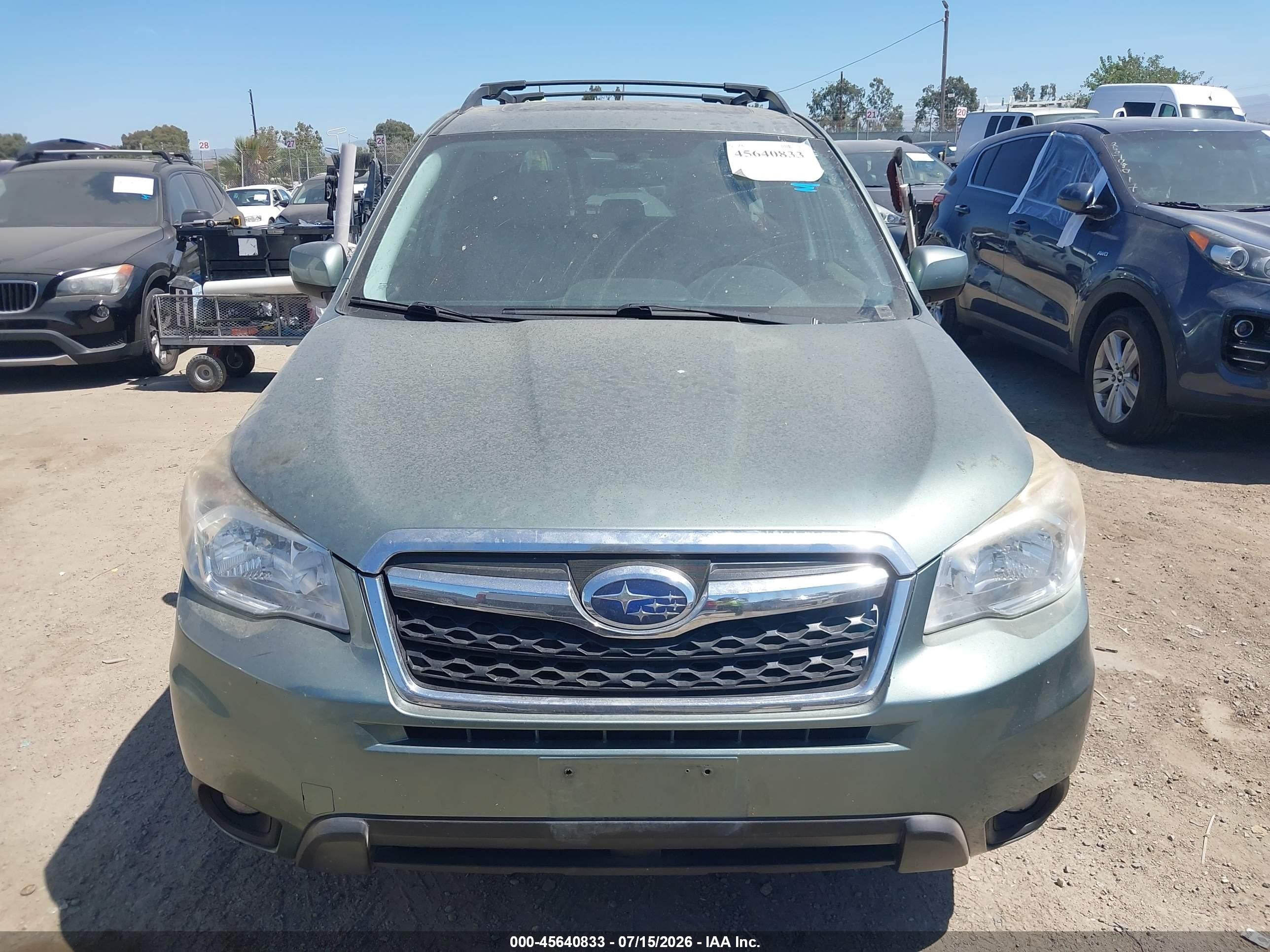 2014 Subaru Forester 2.5i Limited Green vin: JF2SJAHC4EH538706