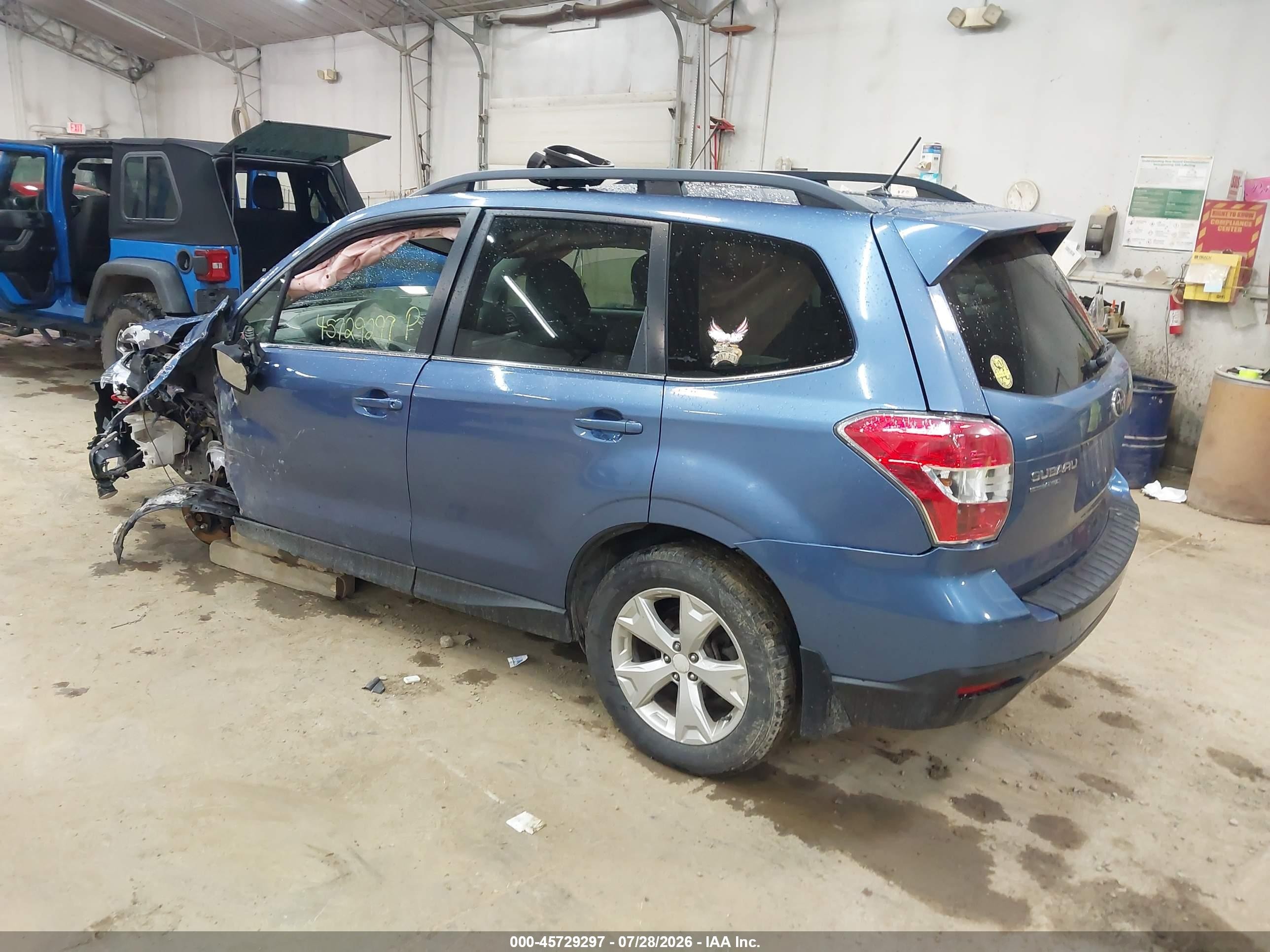 2015 Subaru Forester 2.5i Limited Blue vin: JF2SJAHC4FH431155