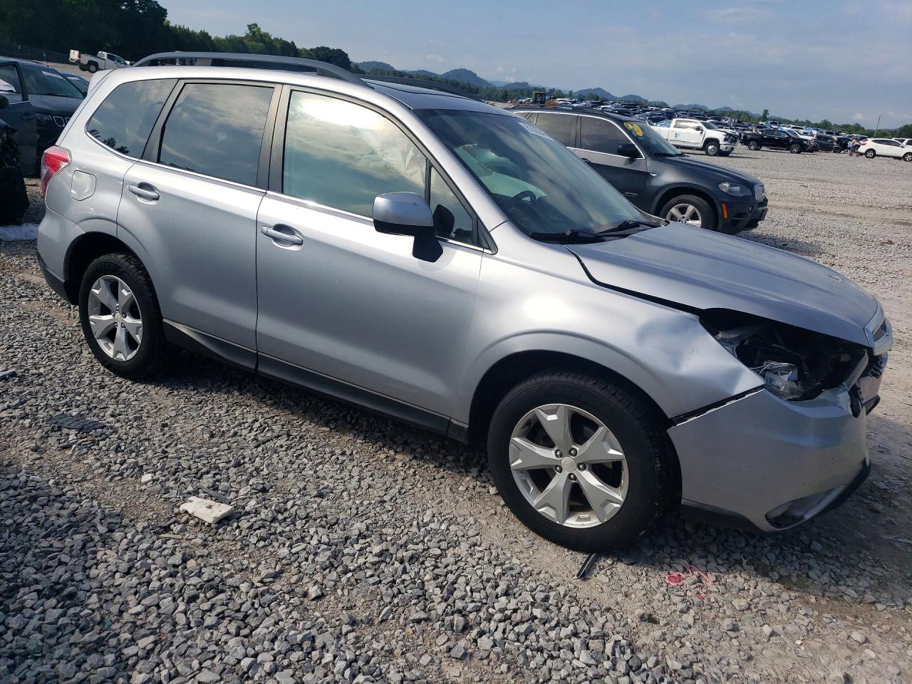 2015 Subaru Forester 2.5i Limited Silver vin: JF2SJAHC4FH511636