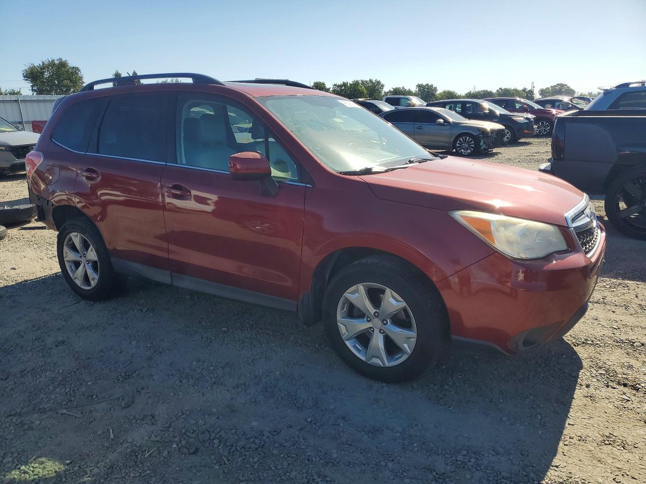 2014 Subaru Forester 2.5i Limited Burgundy vin: JF2SJAHC5EH400446