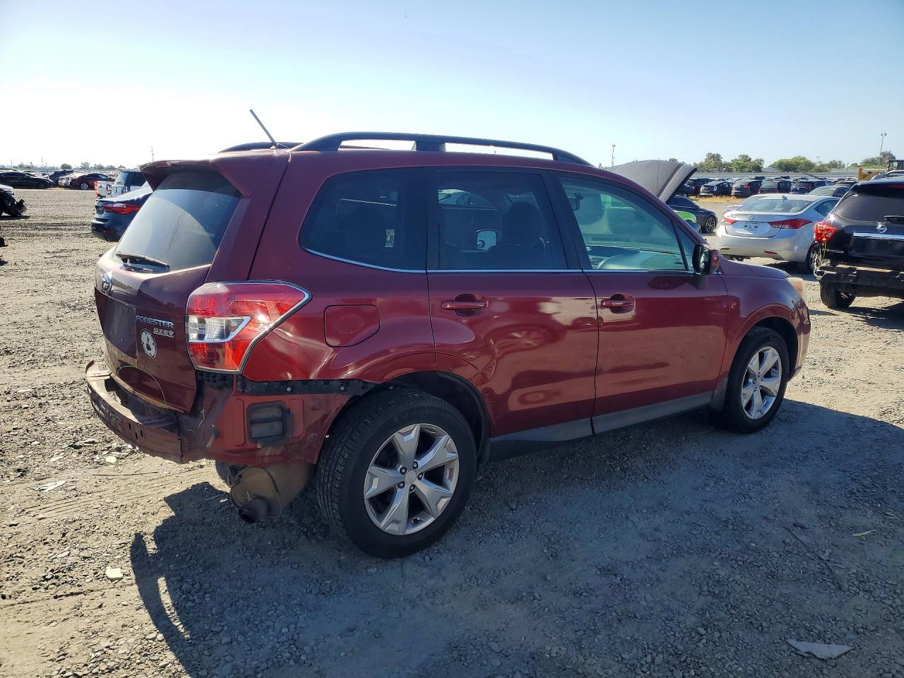 2014 Subaru Forester 2.5i Limited Burgundy vin: JF2SJAHC5EH400446