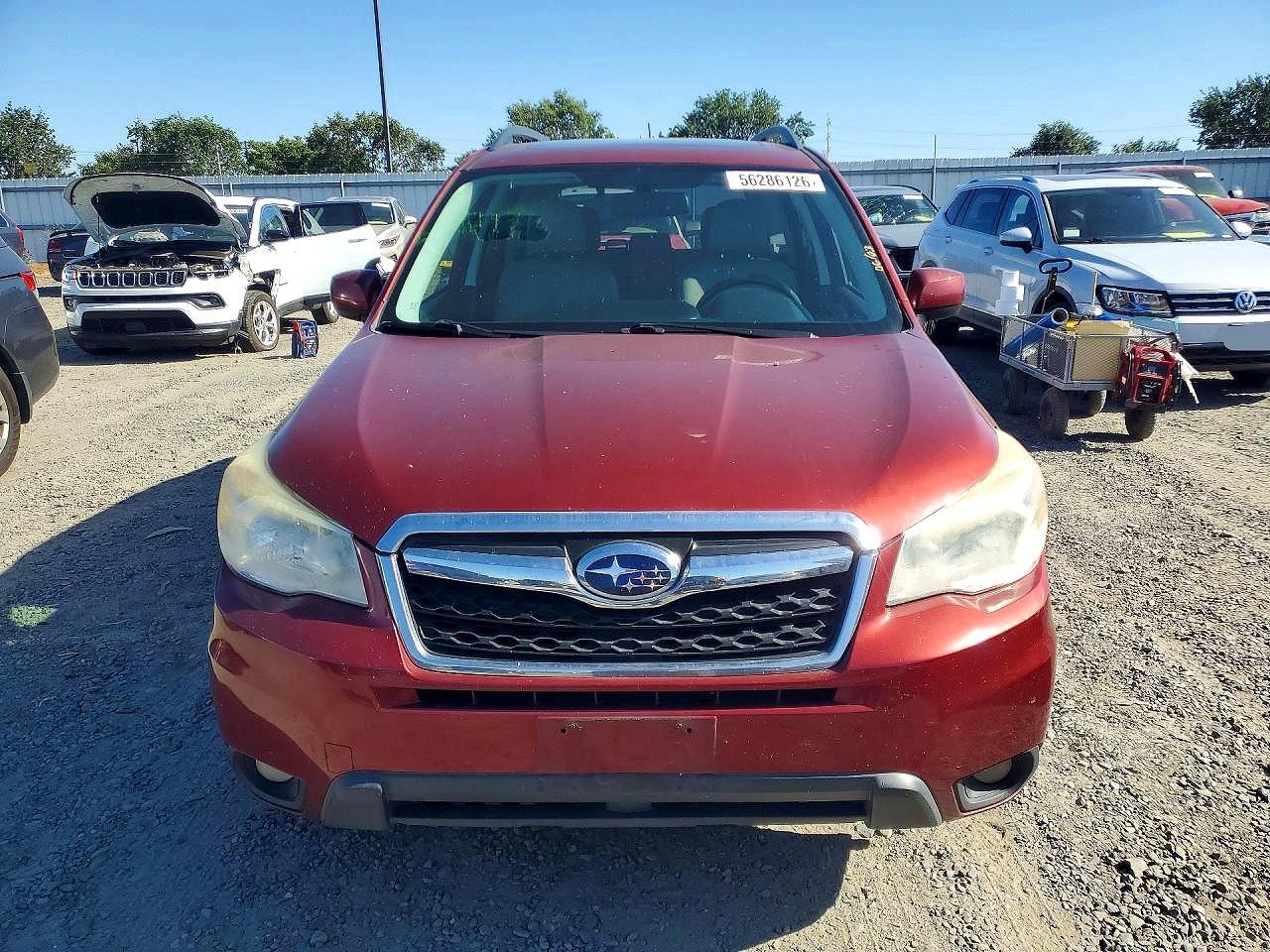 2014 Subaru Forester 2.5i Limited Burgundy vin: JF2SJAHC5EH400446