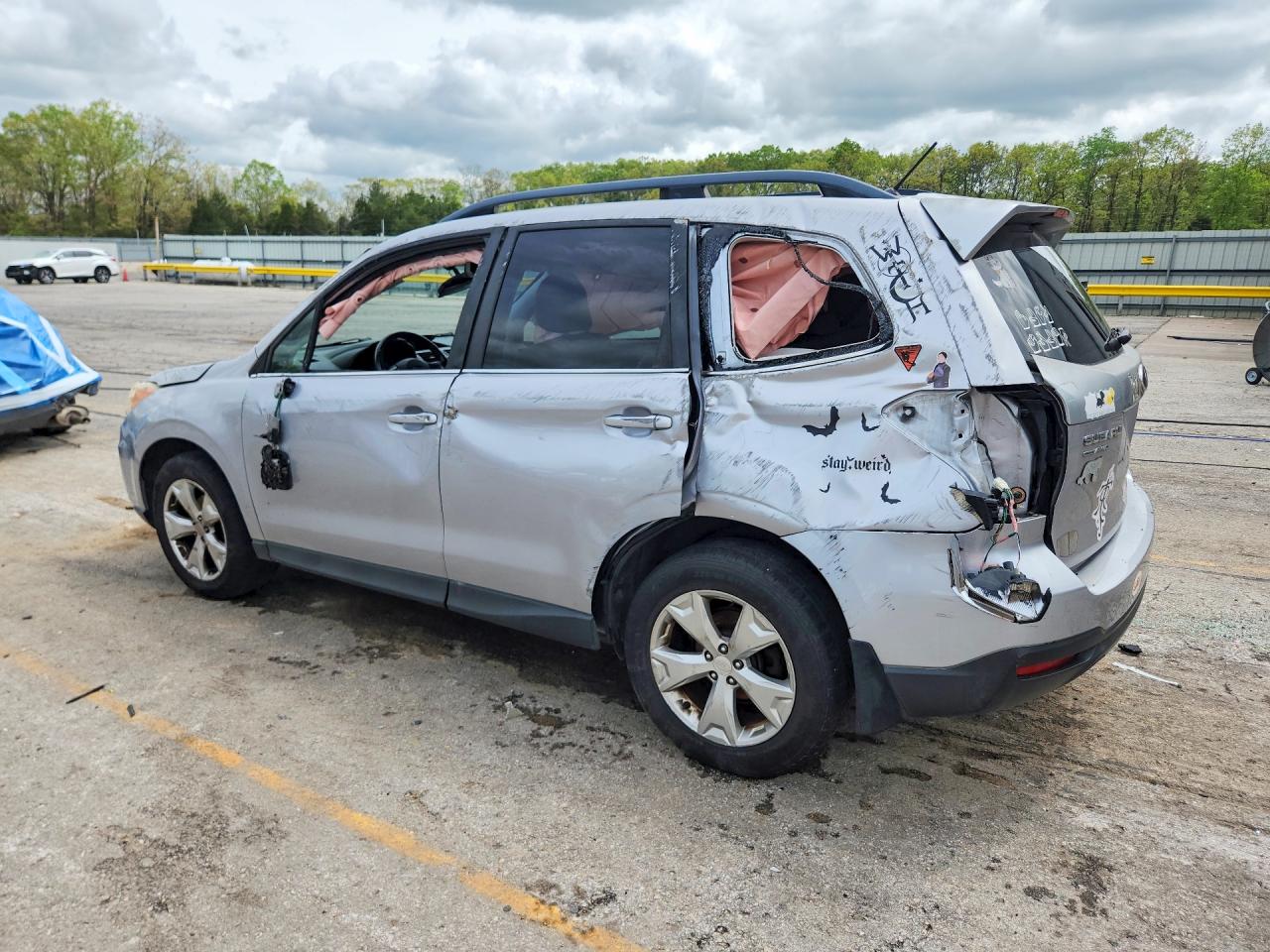 2014 Subaru Forester 2.5i Limited Silver vin: JF2SJAHC5EH406229