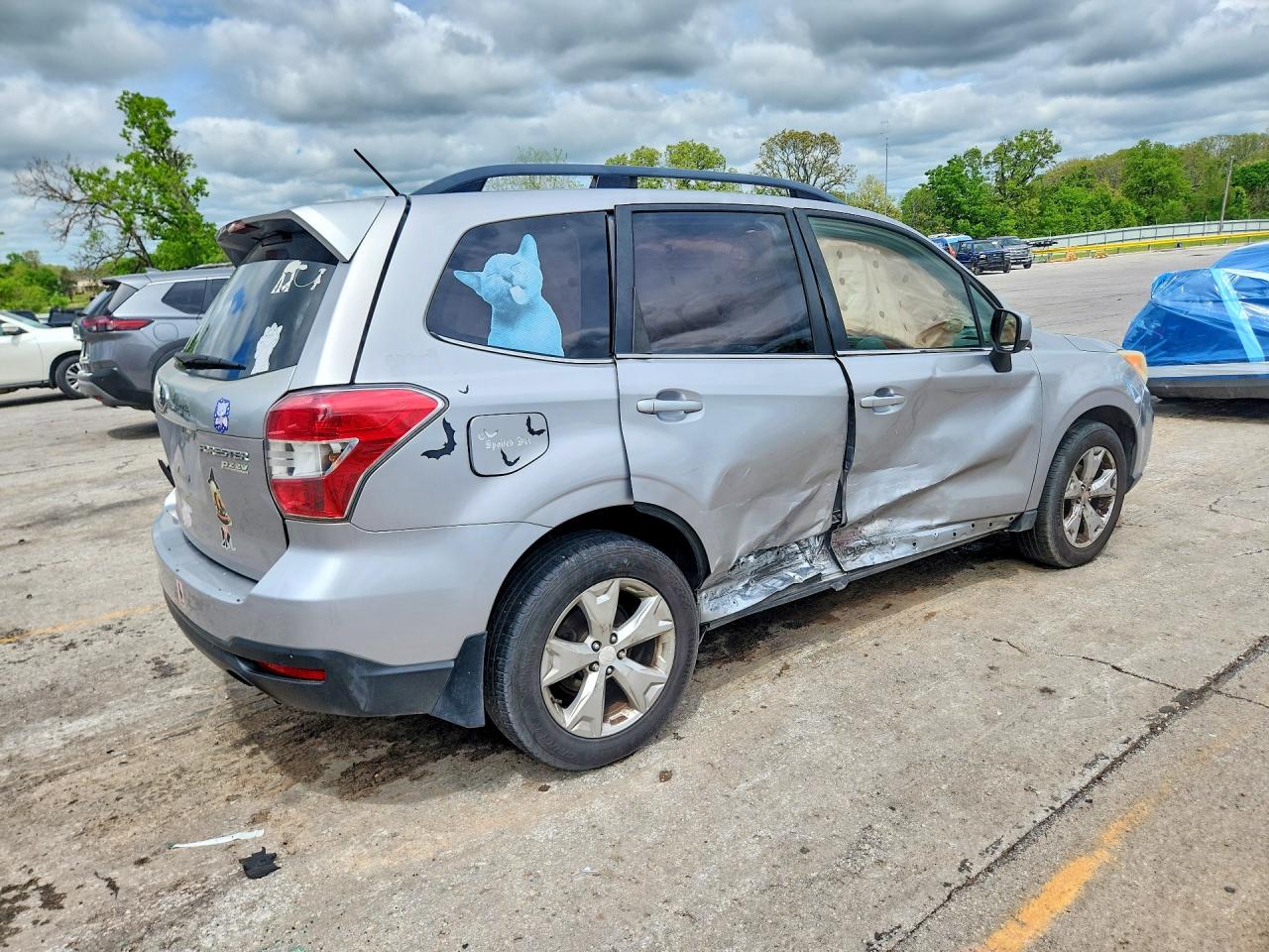 2014 Subaru Forester 2.5i Limited Silver vin: JF2SJAHC5EH406229