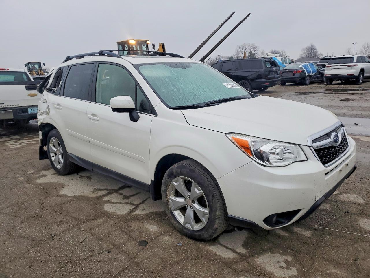 2014 Subaru Forester 2.5i Limited White vin: JF2SJAHC5EH440218