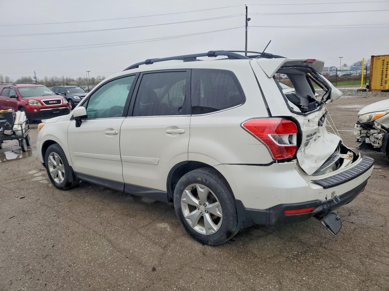2014 Subaru Forester 2.5i Limited White vin: JF2SJAHC5EH440218