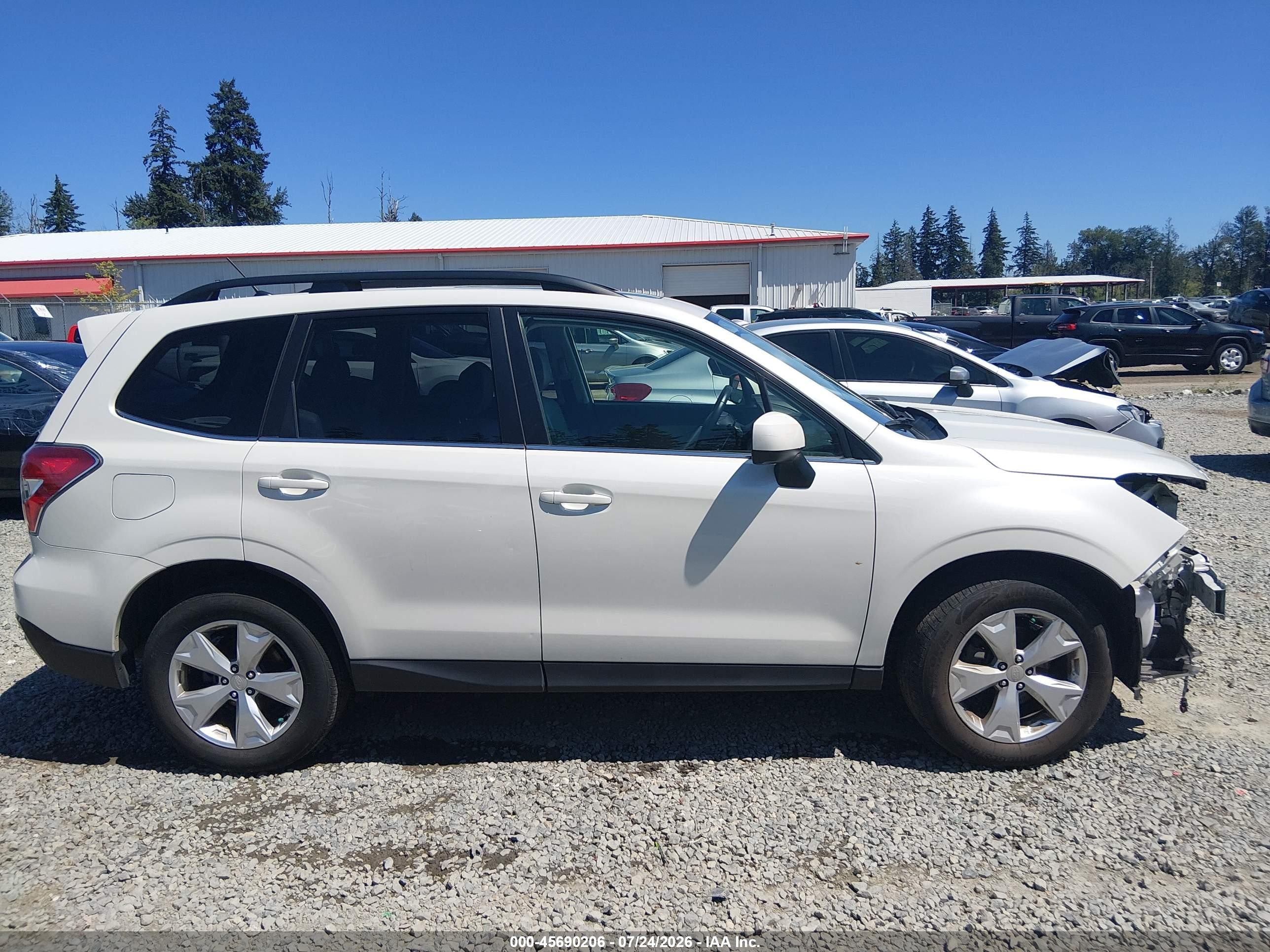 2014 Subaru Forester 2.5i Limited White vin: JF2SJAHC5EH478810