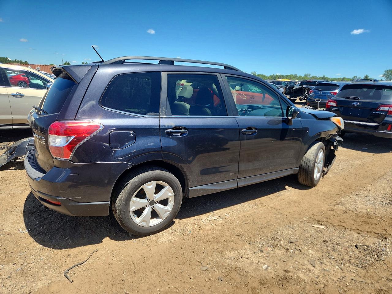 2014 Subaru Forester 2.5i Limited Gray vin: JF2SJAHC5EH535670