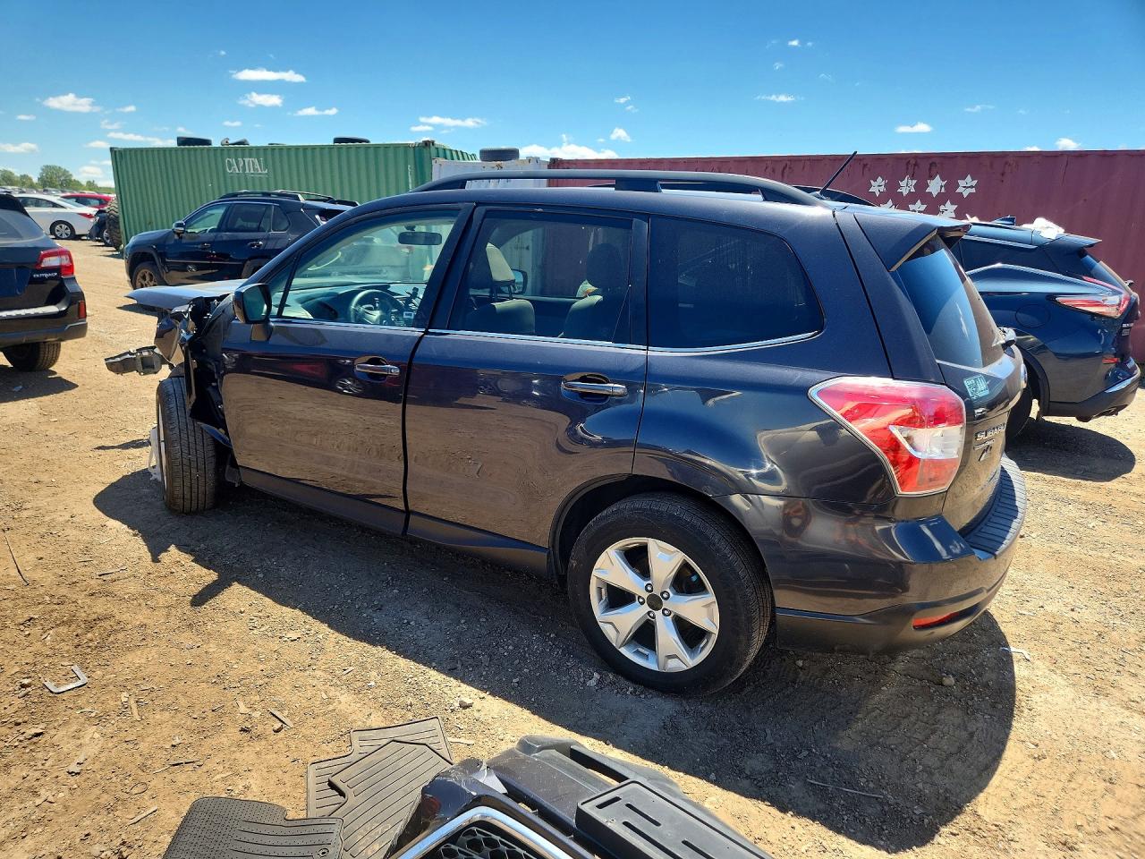 2014 Subaru Forester 2.5i Limited Gray vin: JF2SJAHC5EH535670