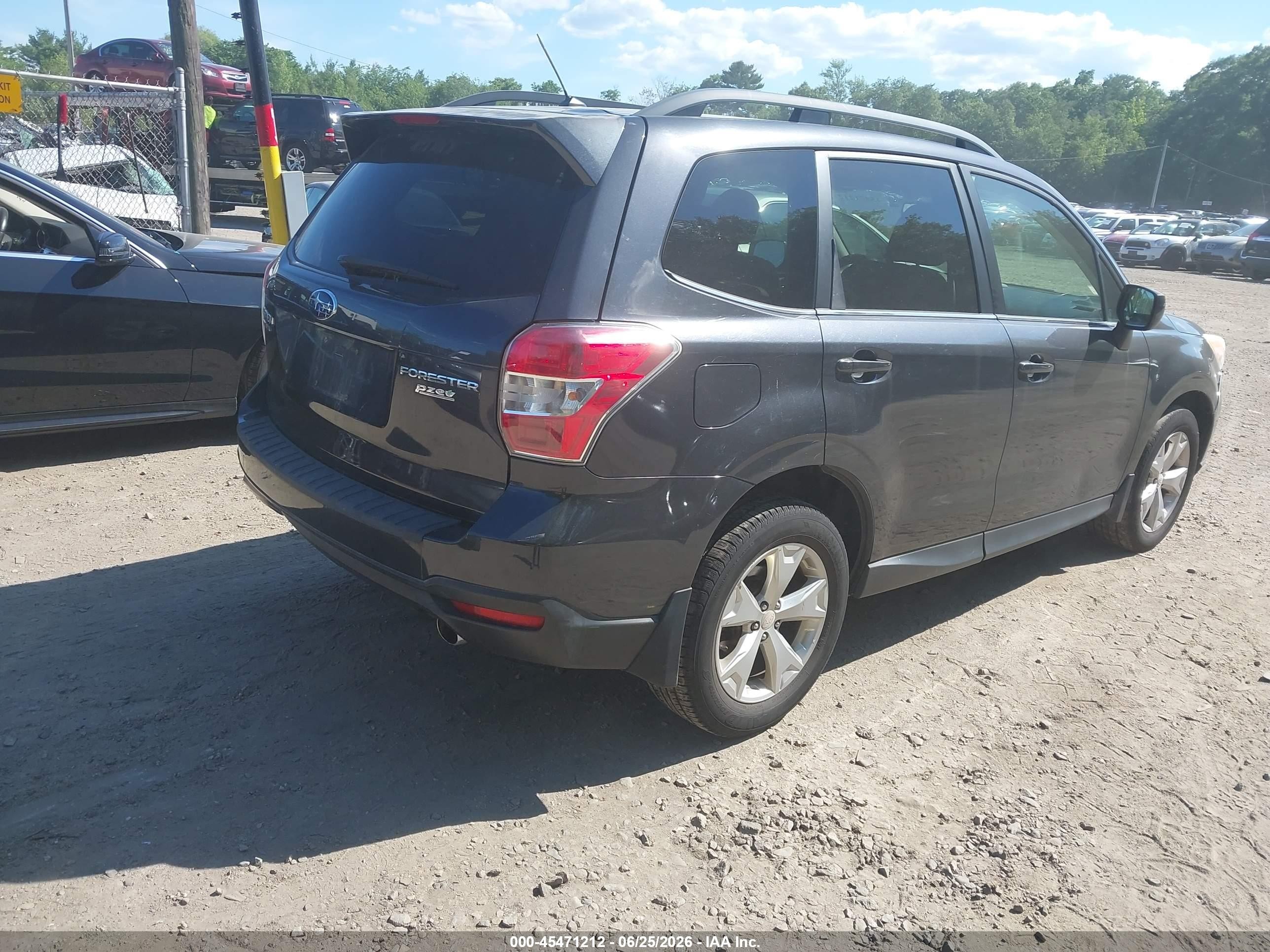 2014 Subaru Forester 2.5i Limited Черный vin: JF2SJAHC5EH550461
