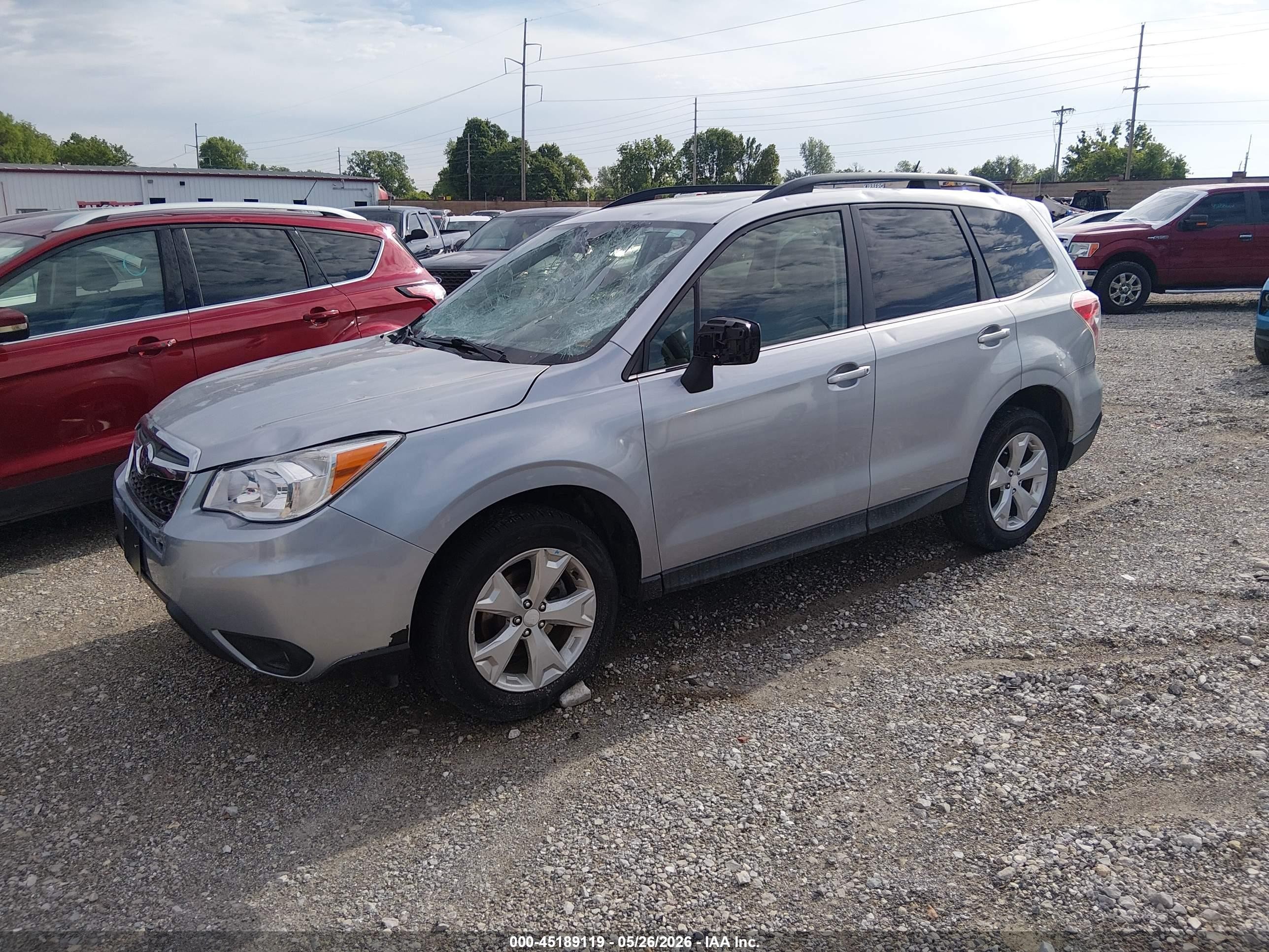 2014 Subaru Forester 2.5i Limited Серебряный vin: JF2SJAHC5EH554770