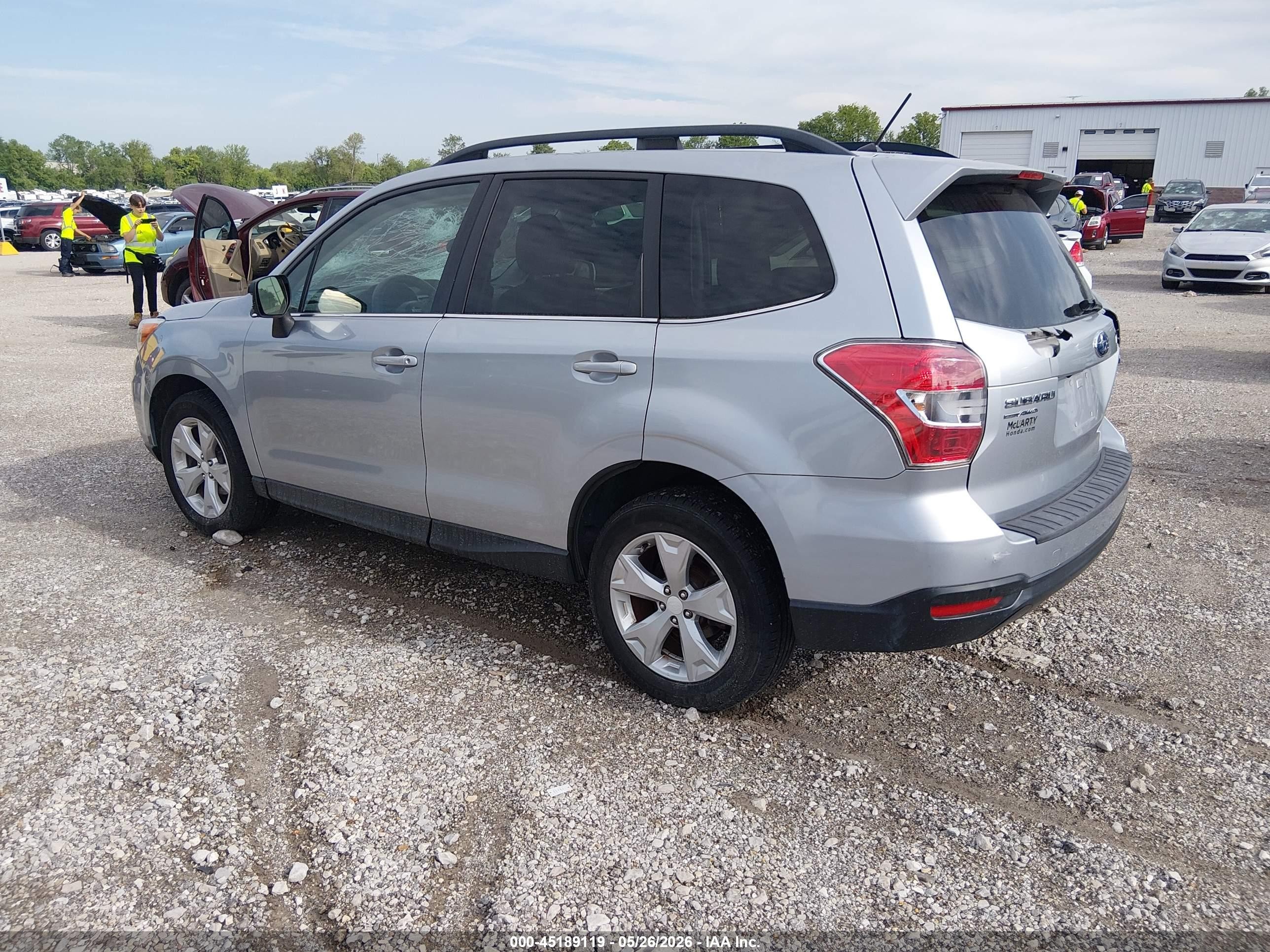 2014 Subaru Forester 2.5i Limited Серебряный vin: JF2SJAHC5EH554770