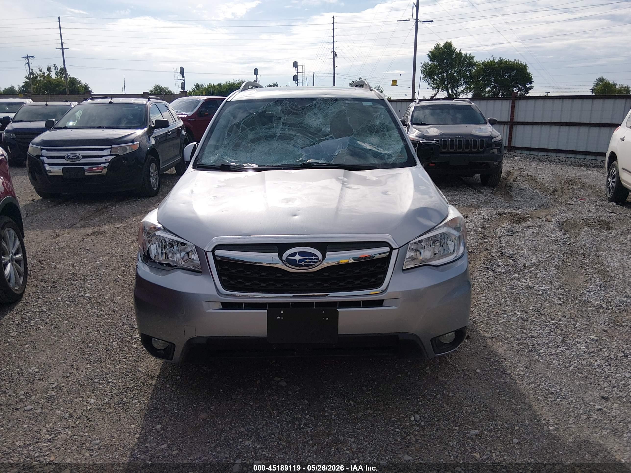 2014 Subaru Forester 2.5i Limited Серебряный vin: JF2SJAHC5EH554770