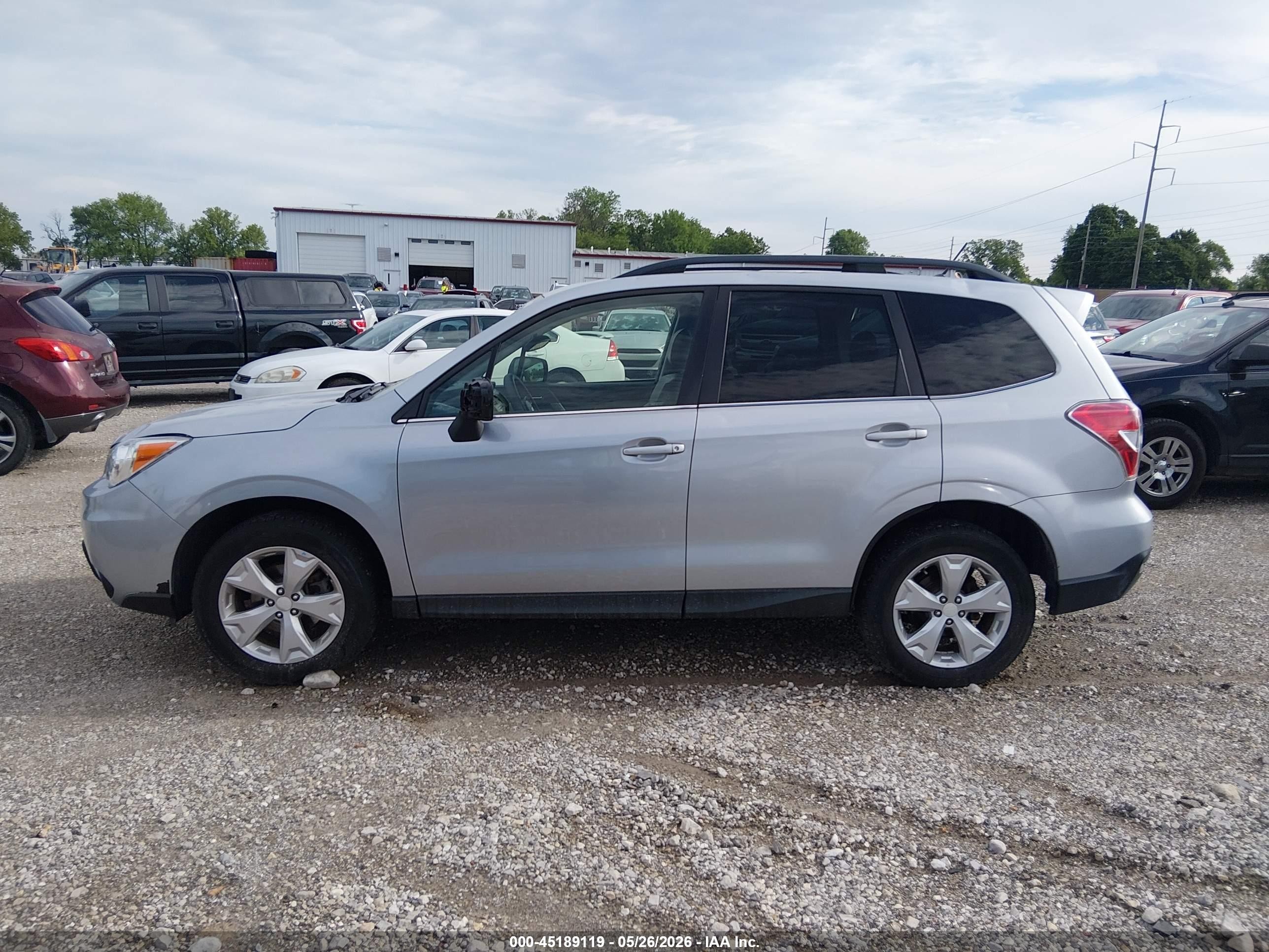 2014 Subaru Forester 2.5i Limited Серебряный vin: JF2SJAHC5EH554770