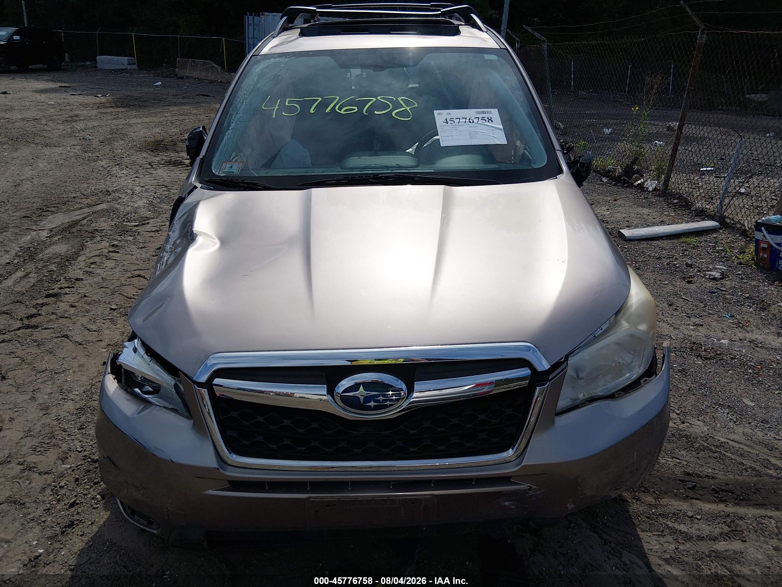 2015 Subaru Forester 2.5i Limited Tan vin: JF2SJAHC5FH418365