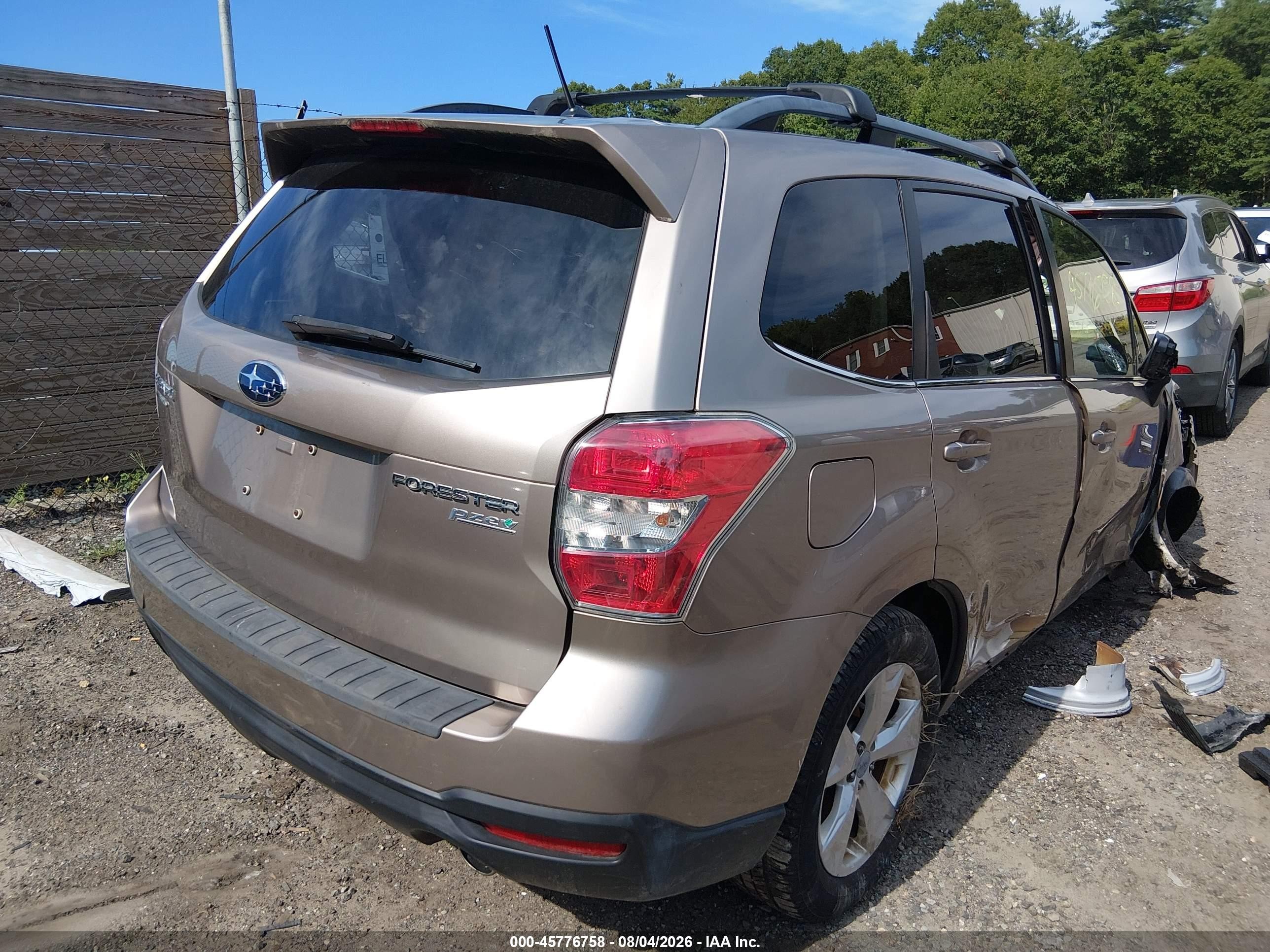 2015 Subaru Forester 2.5i Limited Tan vin: JF2SJAHC5FH418365