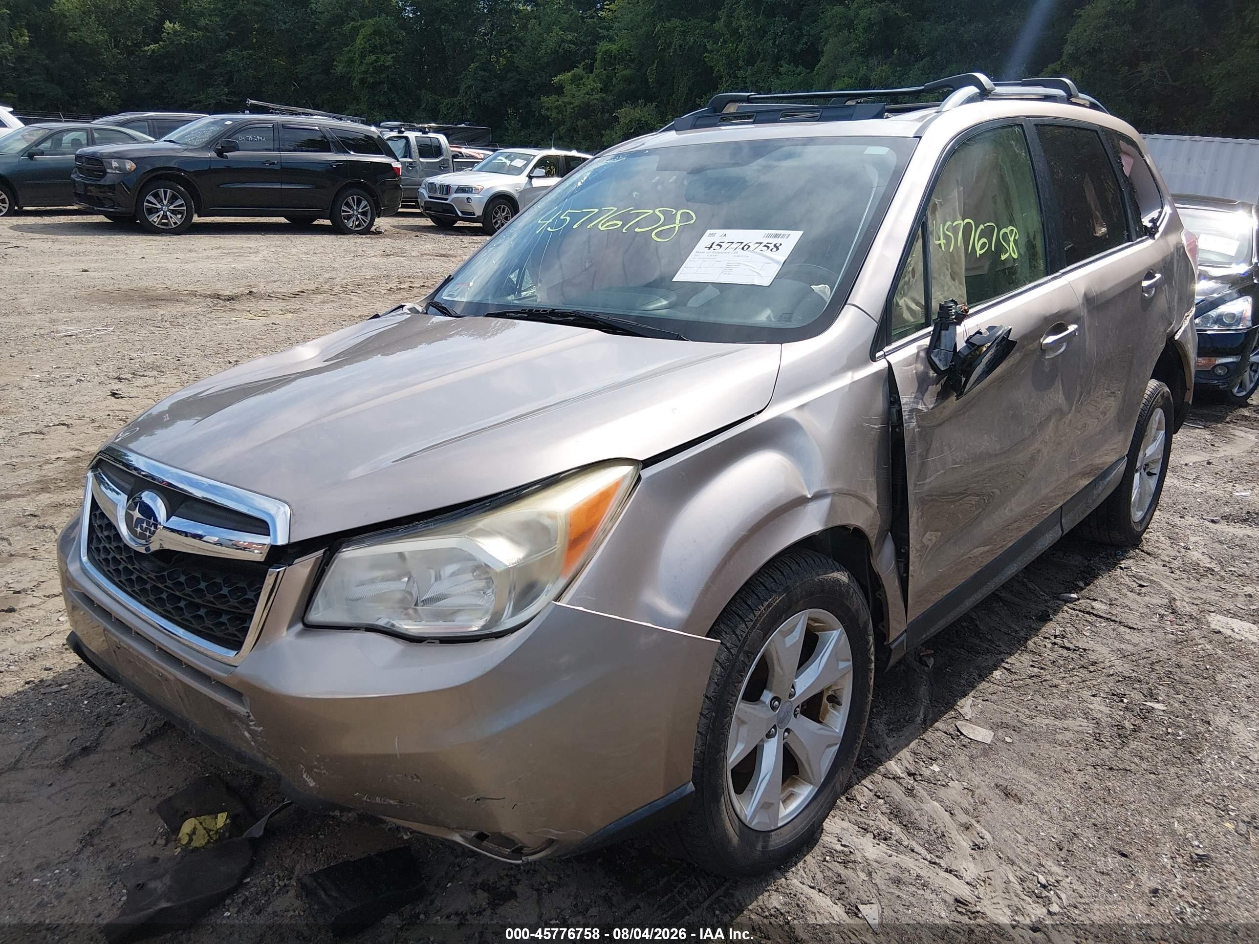 2015 Subaru Forester 2.5i Limited Tan vin: JF2SJAHC5FH418365