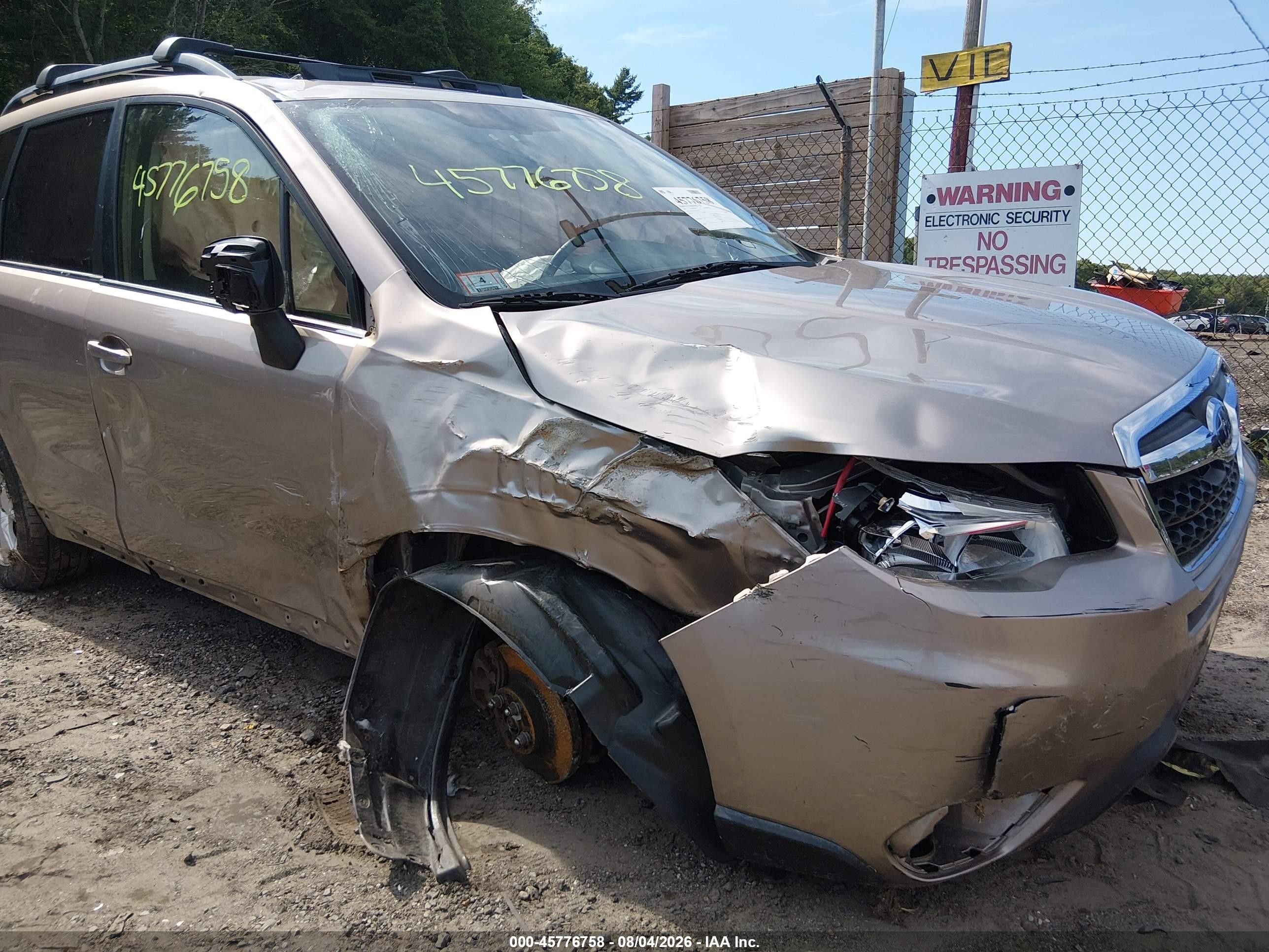 2015 Subaru Forester 2.5i Limited Tan vin: JF2SJAHC5FH418365