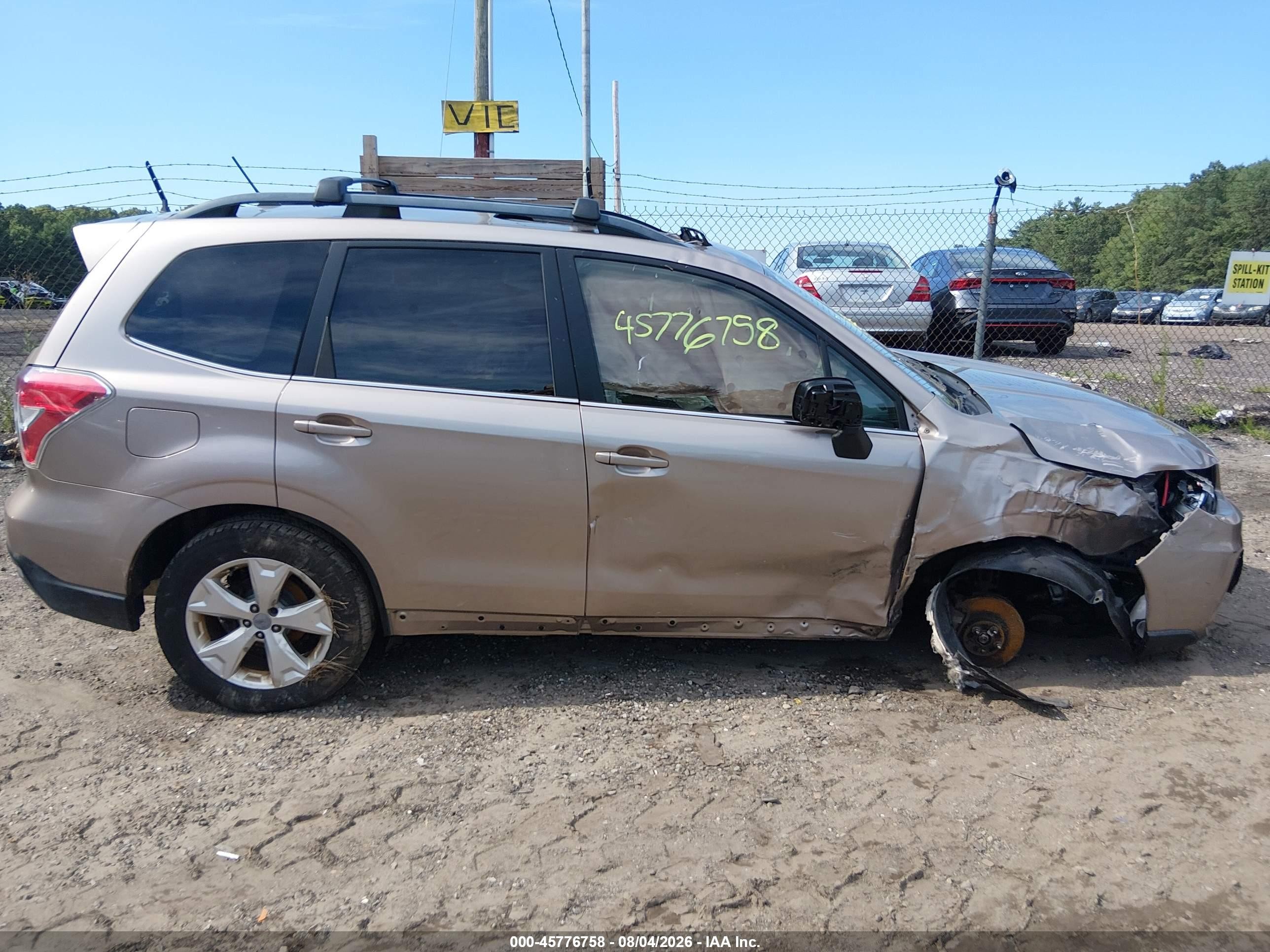 2015 Subaru Forester 2.5i Limited Tan vin: JF2SJAHC5FH418365