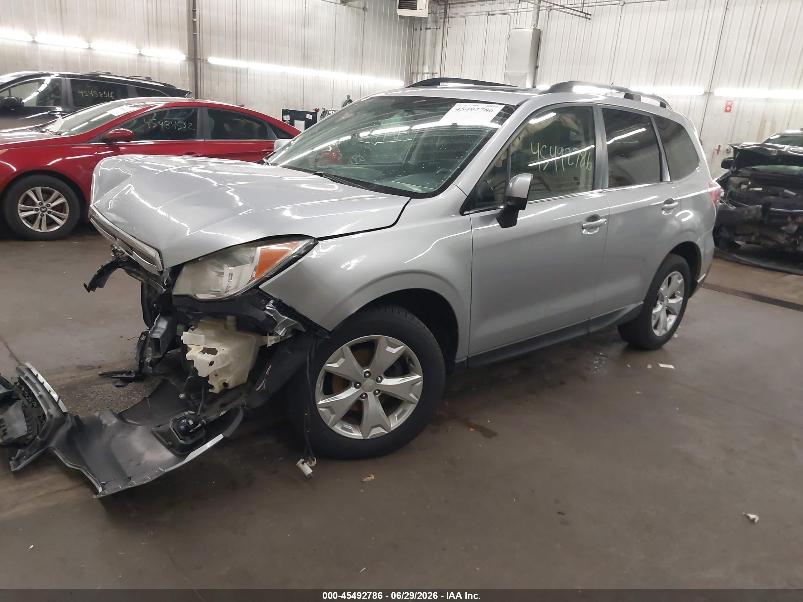 2015 Subaru Forester 2.5i Limited Silver vin: JF2SJAHC5FH461720